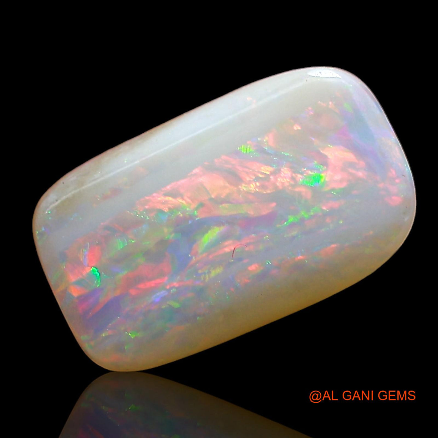 1.00 Cts Natural Australian Fire Opal Oval Cabochon Loose Gemstone For Jewelry 11x7x2 mm AD-392