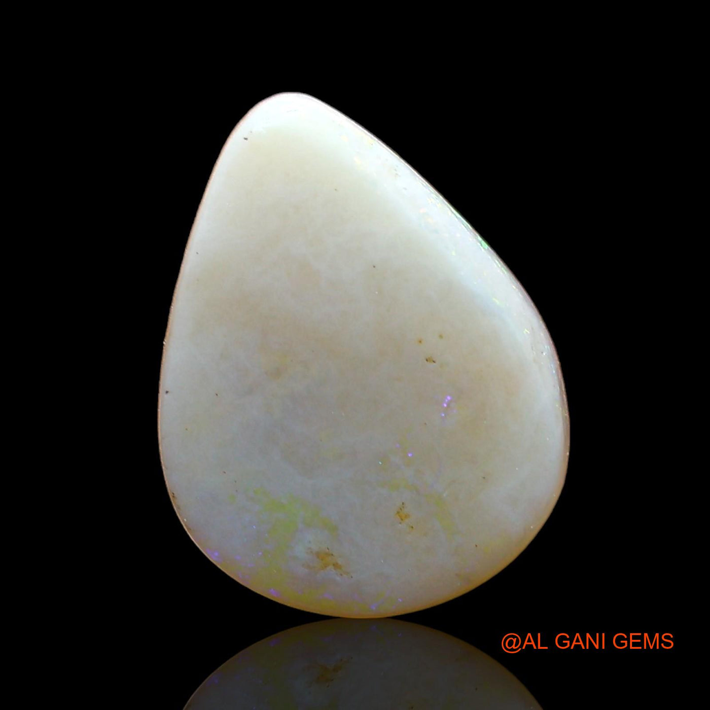Natural Fire Opal Gemstone 1.00 Cts Loose Pear Cabochon From Australia 12x9x2 mm AD-393