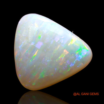 2.00 Cts Natural Australian Fire Opal Loose Gemstone Trillion Cabochon 10x9x3 mm AD-394