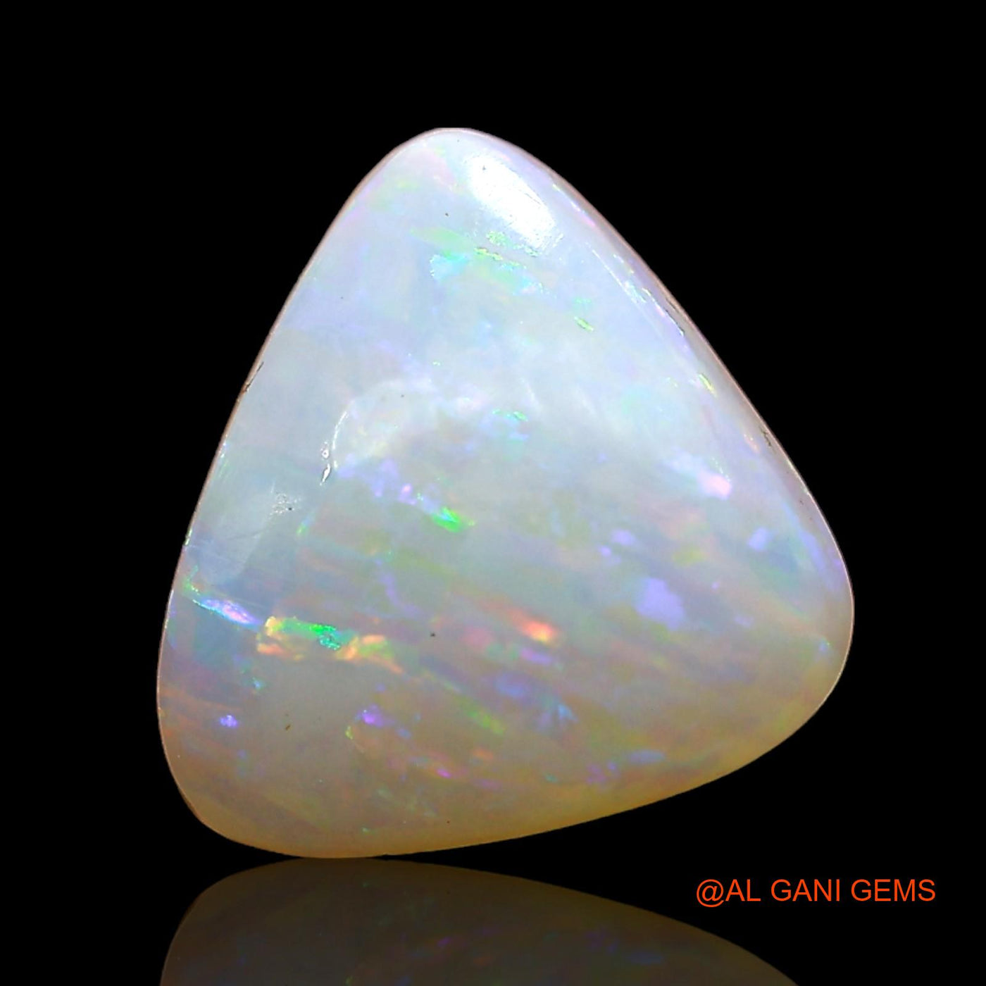 2.00 Cts Natural Australian Fire Opal Loose Gemstone Trillion Cabochon 10x9x3 mm AD-394