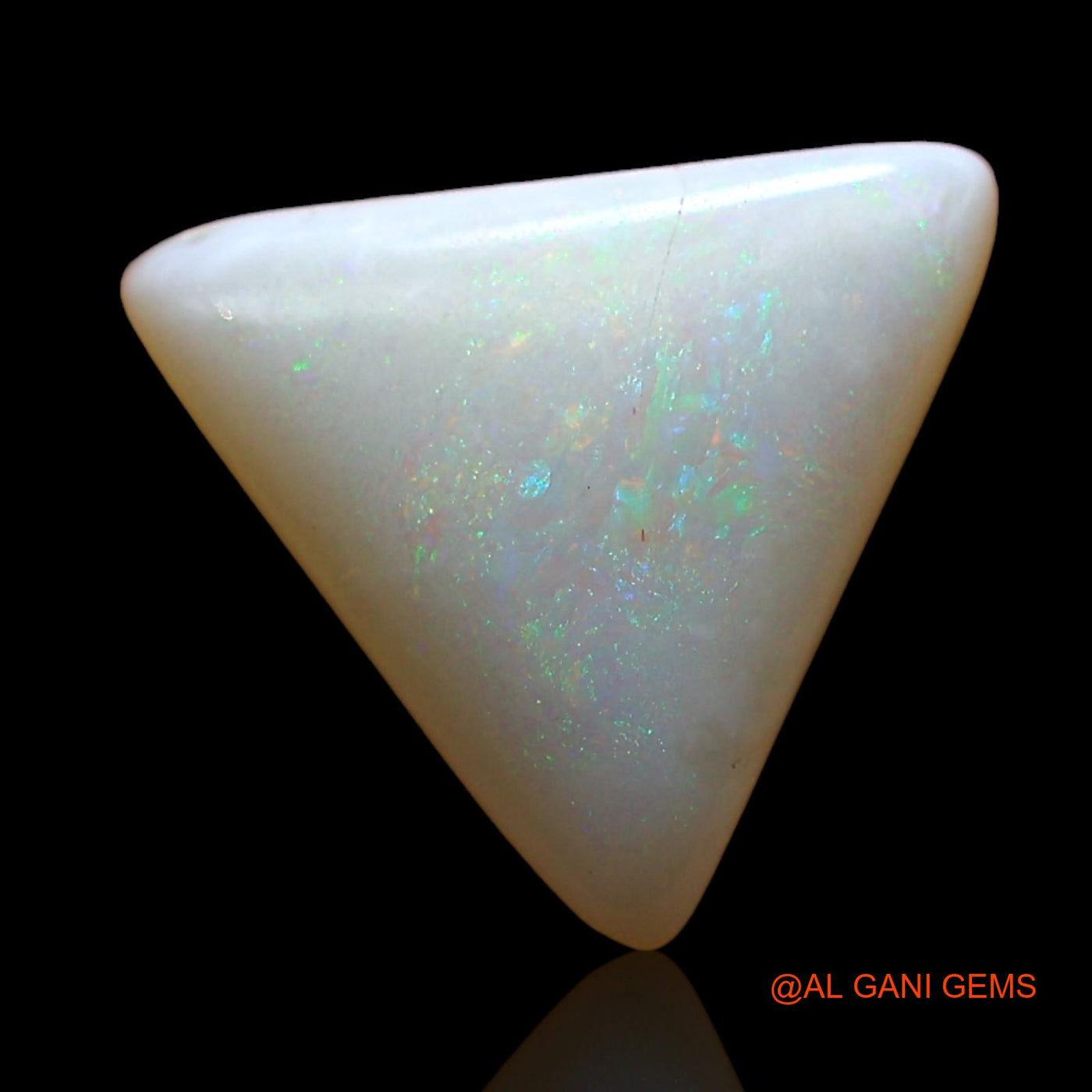 1.00 Cts Natural Australian Fire Opal Loose Gemstone Trillion Cabochon 10x10x2 mm AD-396