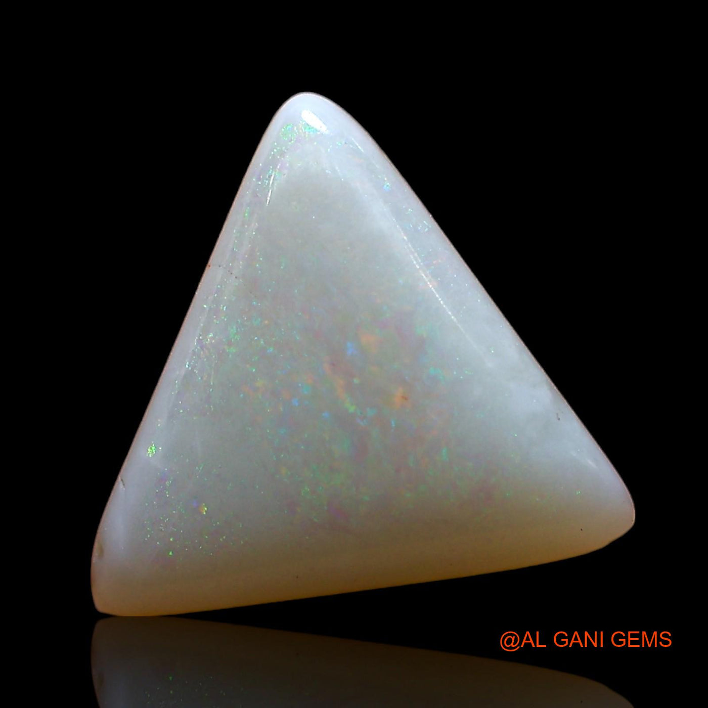 1.00 Cts Natural Australian Fire Opal Loose Gemstone Trillion Cabochon 10x10x2 mm AD-396