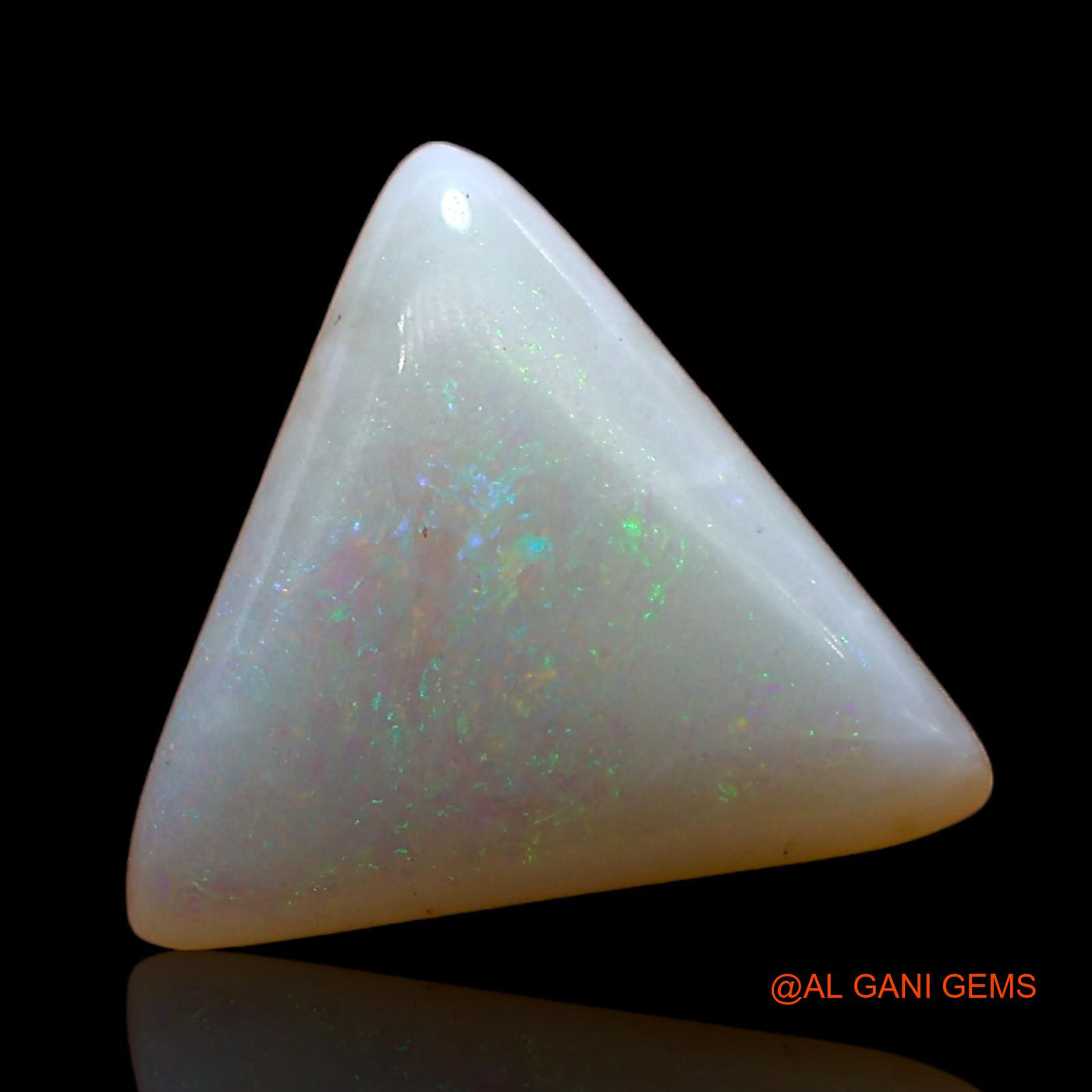 1.00 Cts Natural Australian Fire Opal Loose Gemstone Trillion Cabochon 10x10x2 mm AD-396