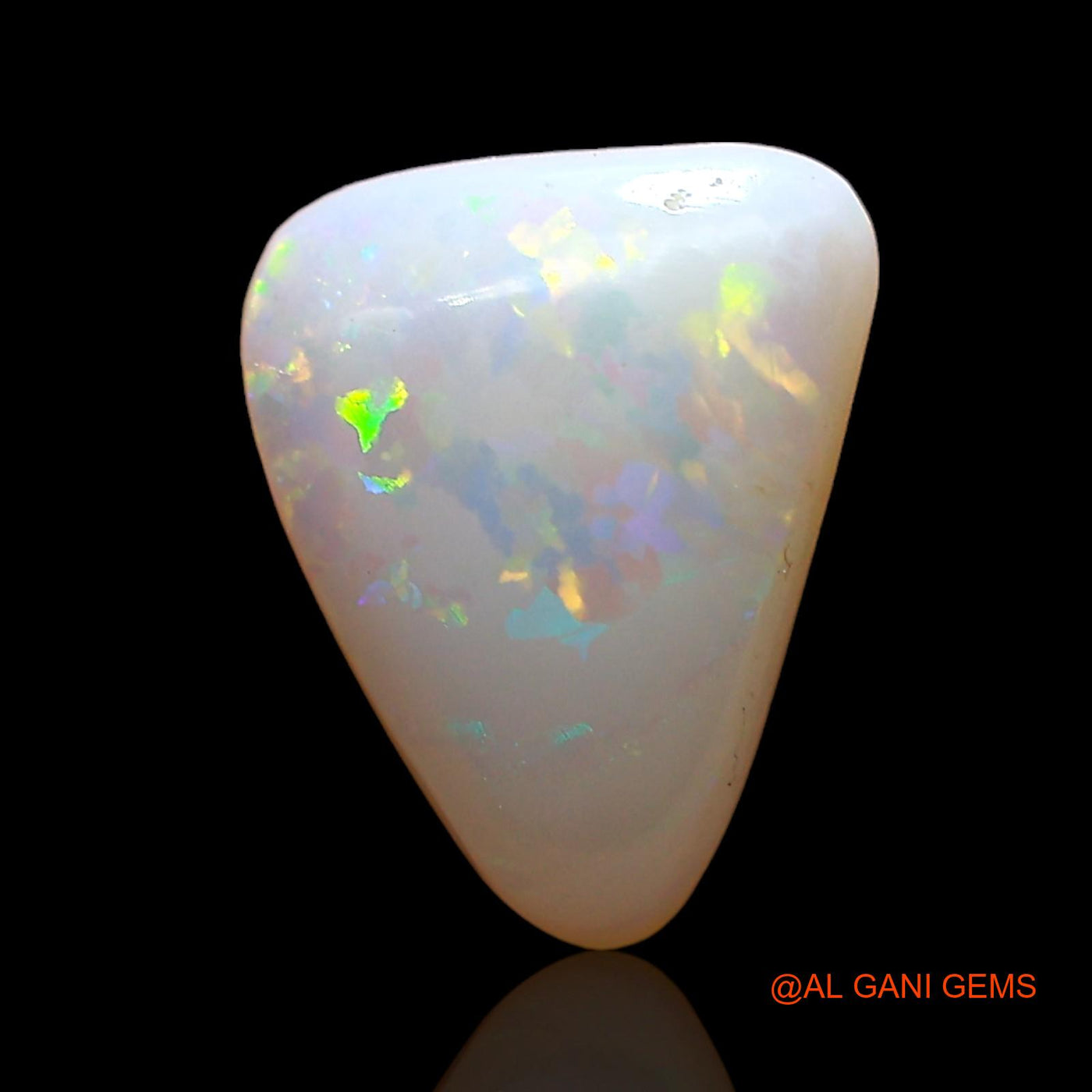 1.00 Cts Natural Australian Fire Opal Trillion Cabochon Loose Gemstone For Jewelry 10x8x2 mm AD-398