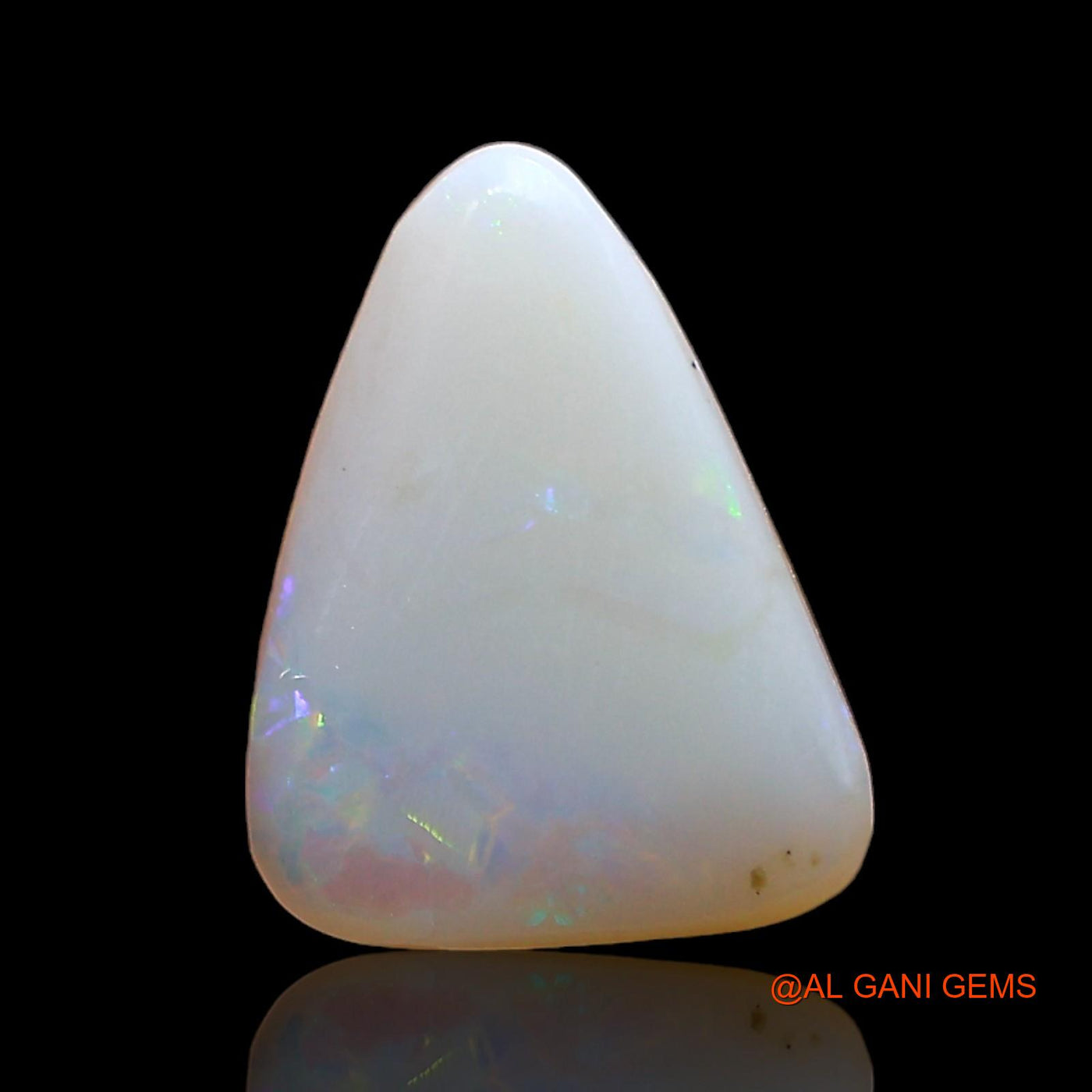 1.00 Cts Natural Australian Fire Opal Trillion Cabochon Loose Gemstone For Jewelry 10x8x2 mm AD-398