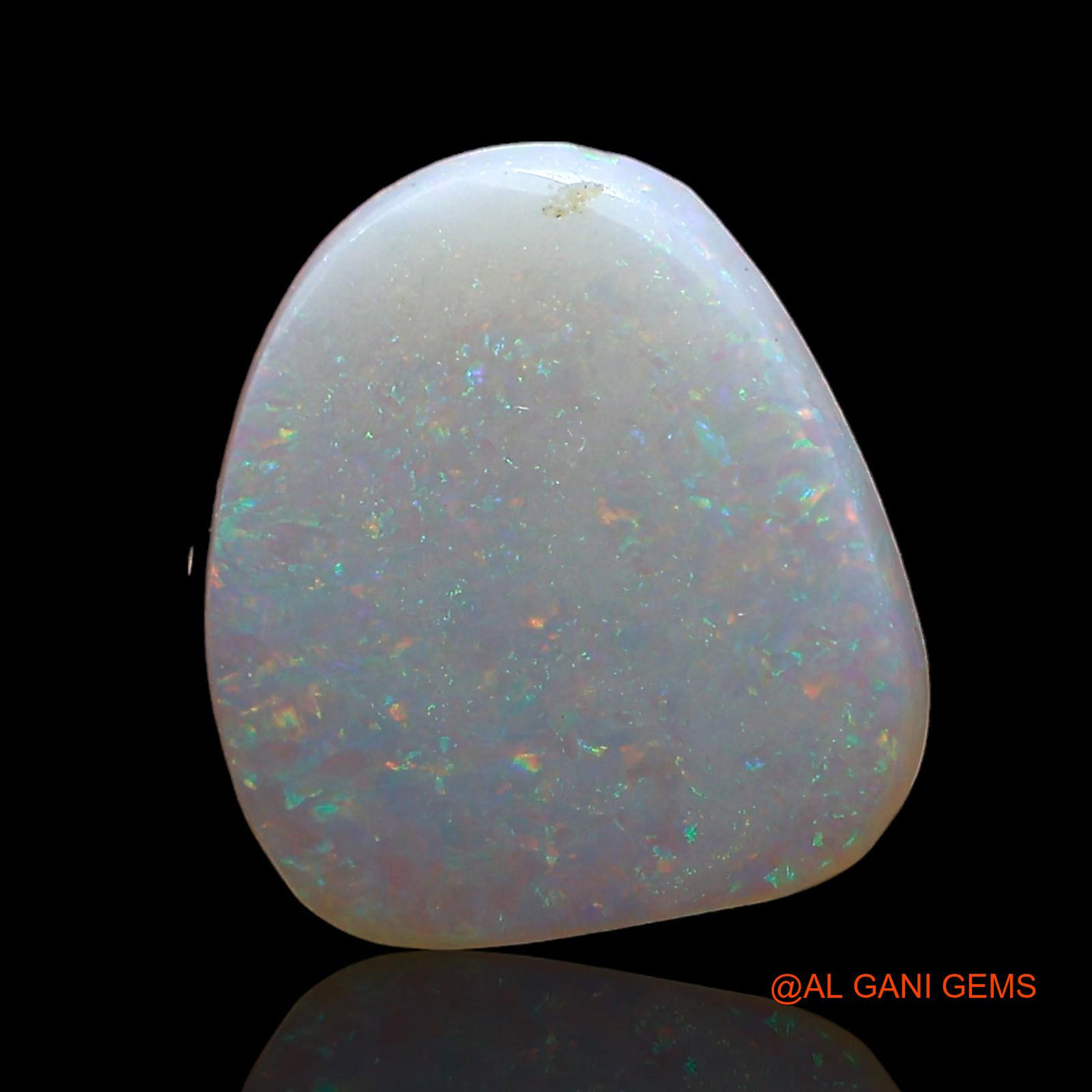 Natural Untreated Fire Opal Loose Gemstone Fancy Cabochon From Australia 1.00 Cts 10x9x1 mm AD-399