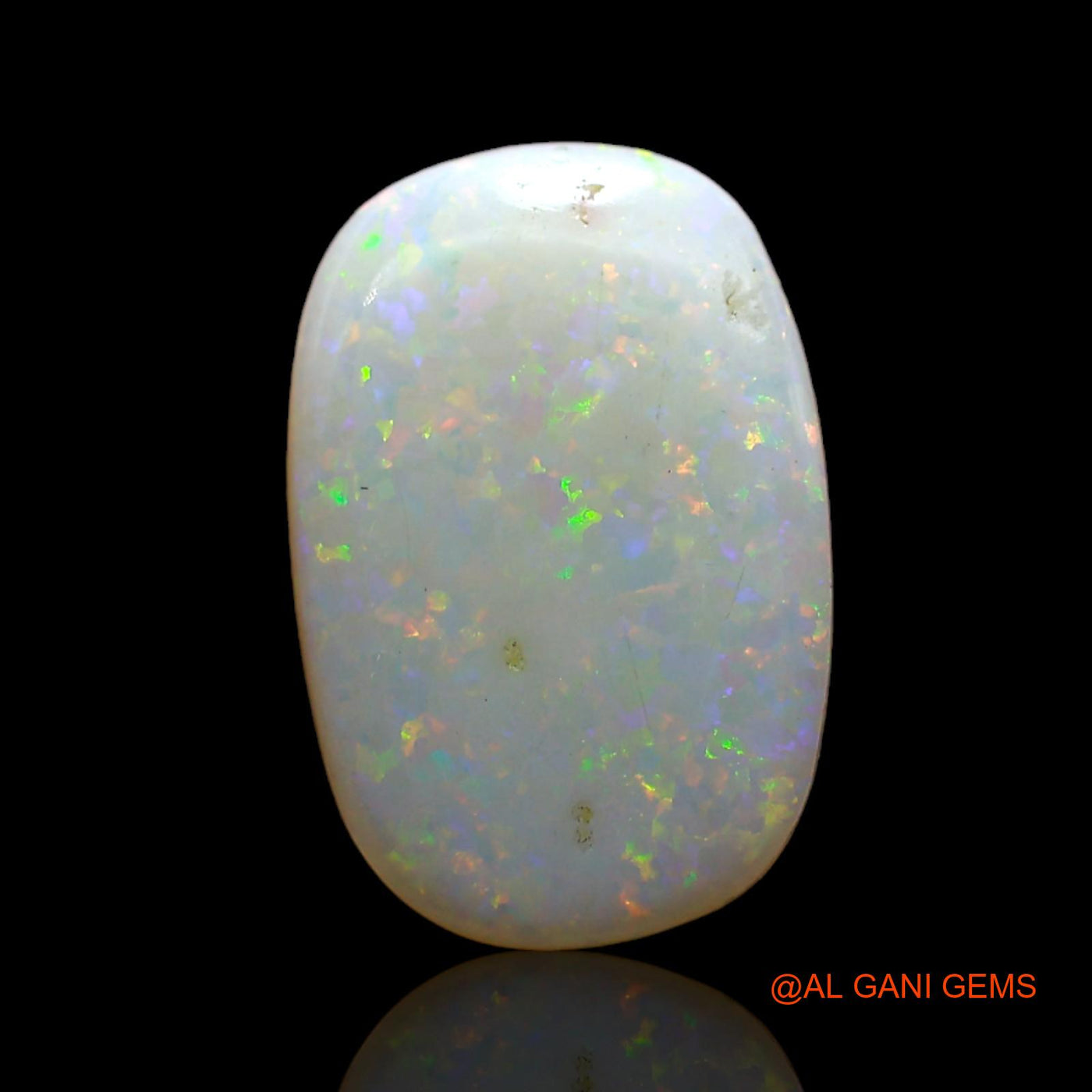 Natural Untreated Fire Opal Loose Gemstone Oval Cabochon From Australia 3.00 Cts 15x10x3 mm AD-39