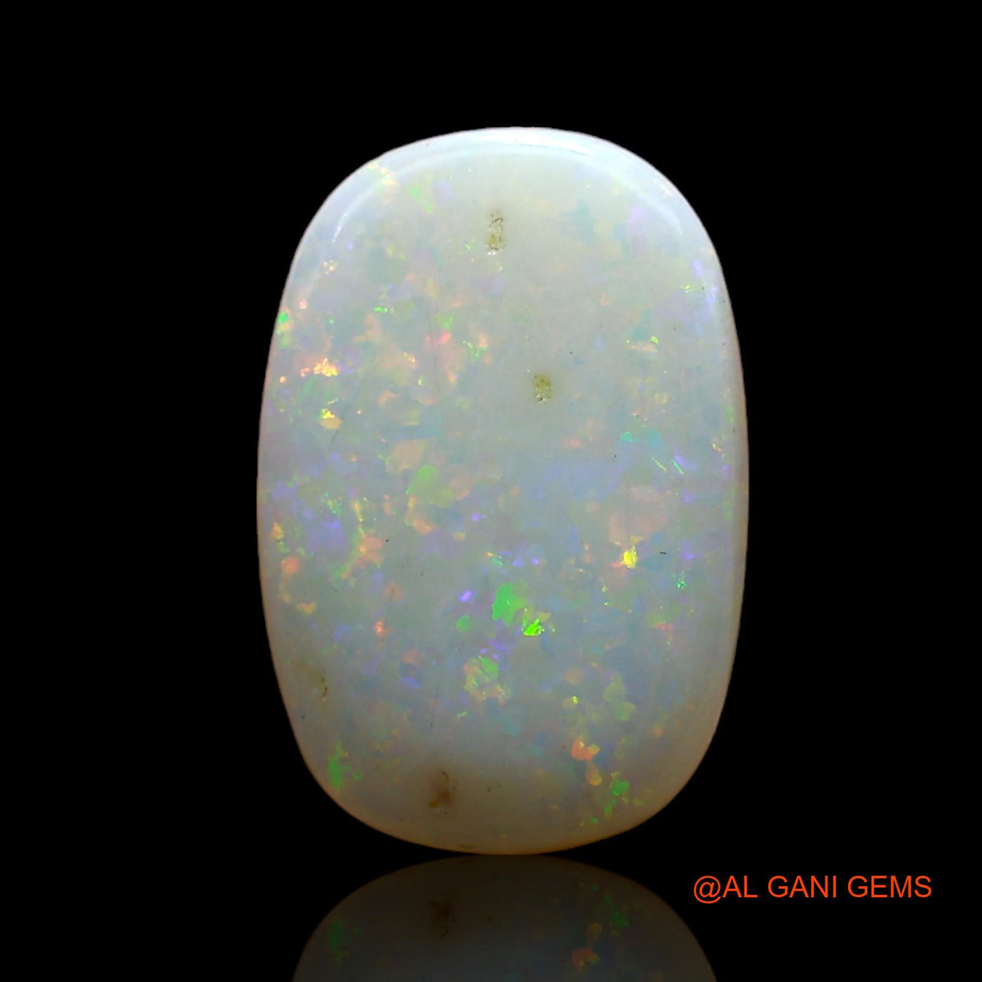 Natural Untreated Fire Opal Loose Gemstone Oval Cabochon From Australia 3.00 Cts 15x10x3 mm AD-39