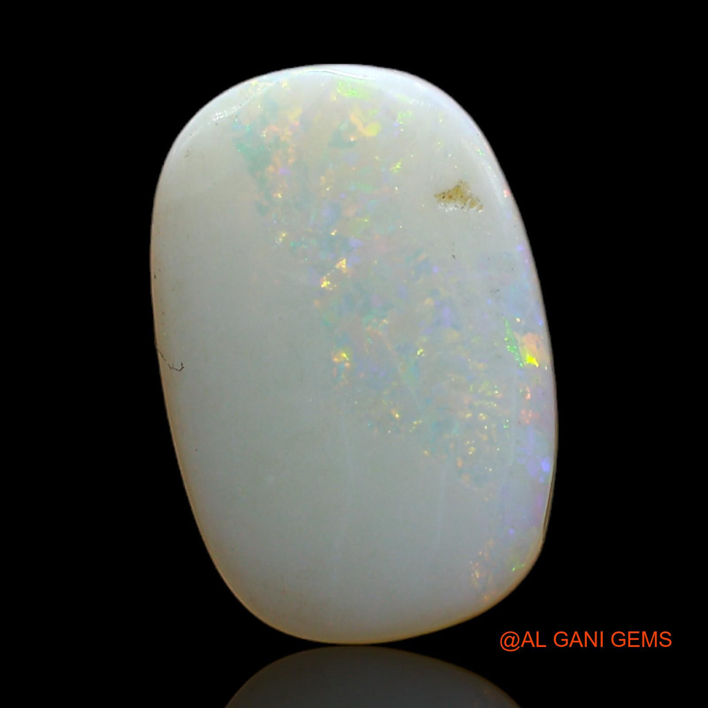 Natural Untreated Fire Opal Loose Gemstone Oval Cabochon From Australia 3.00 Cts 15x10x3 mm AD-39