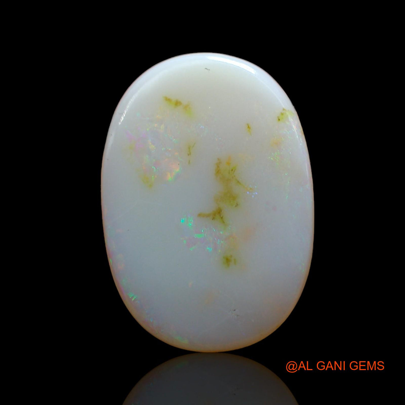 4.00 Cts Natural Australian Fire Opal Loose Gemstone Oval Cabochon 19x13x2 mm AD-3
