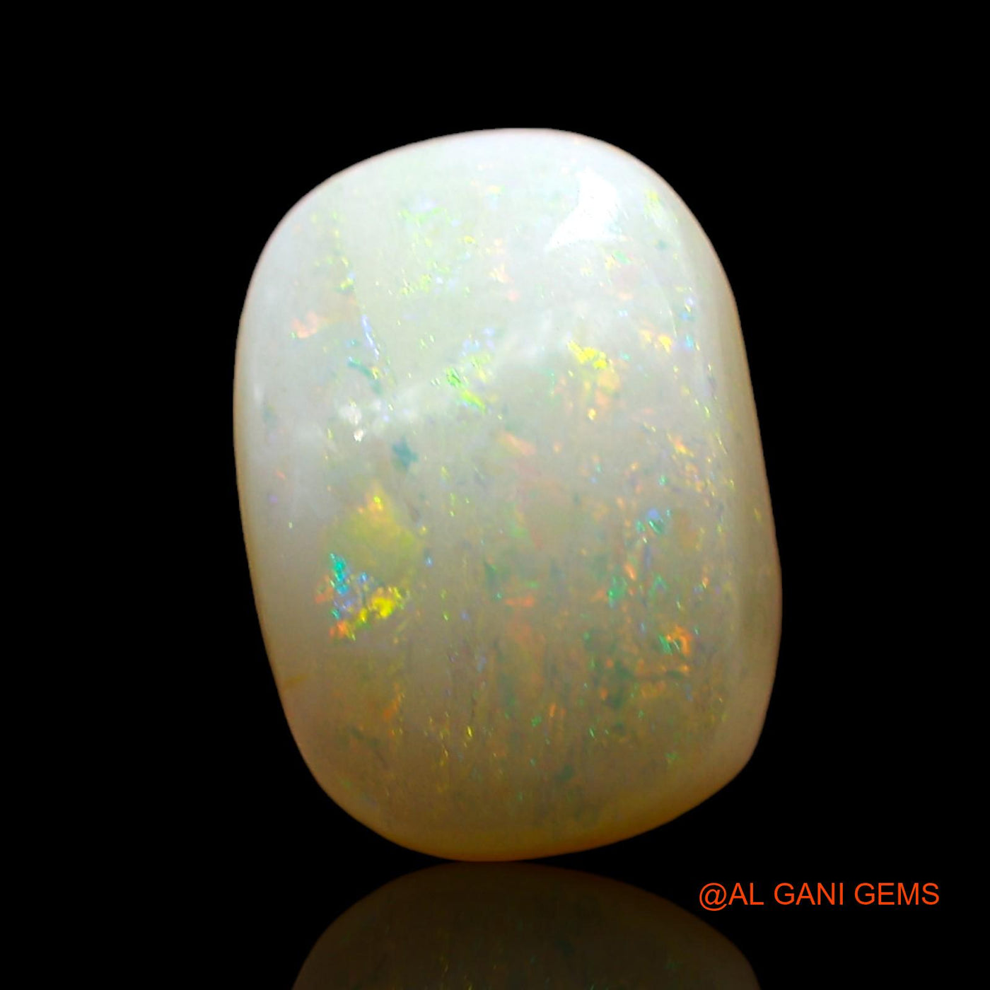 Natural Fire Opal Gemstone 2.00 Cts Loose Oval Cabochon From Australia 9x7x4 mm AD-400