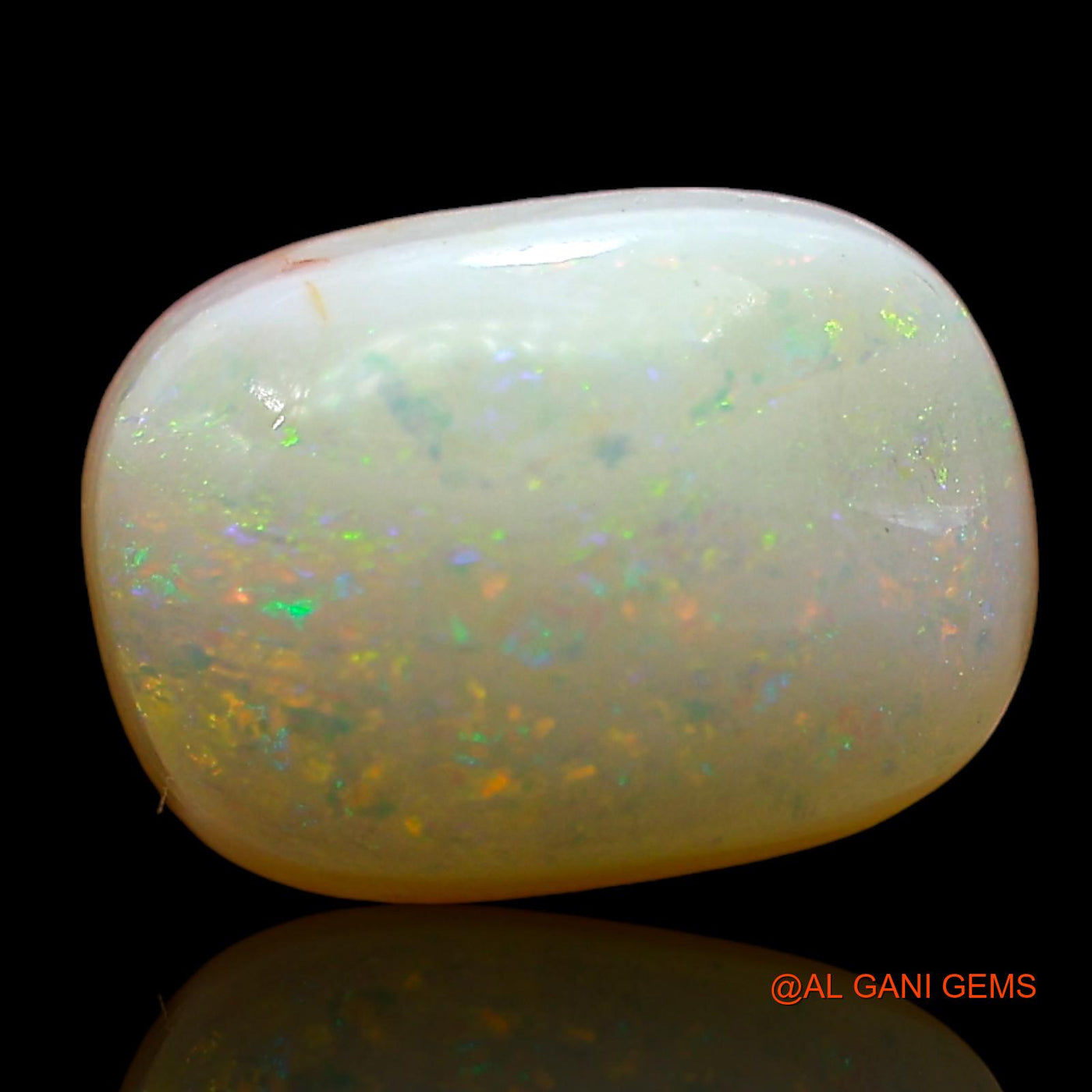 Natural Fire Opal Gemstone 2.00 Cts Loose Oval Cabochon From Australia 9x7x4 mm AD-400