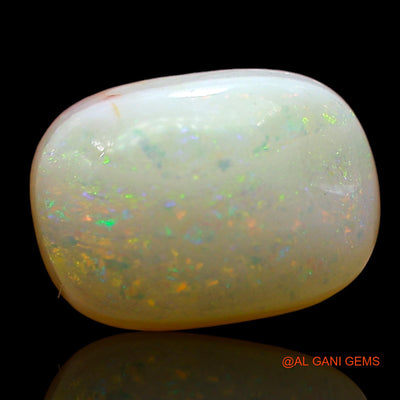 Natural Fire Opal Gemstone 2.00 Cts Loose Oval Cabochon From Australia 9x7x4 mm AD-400