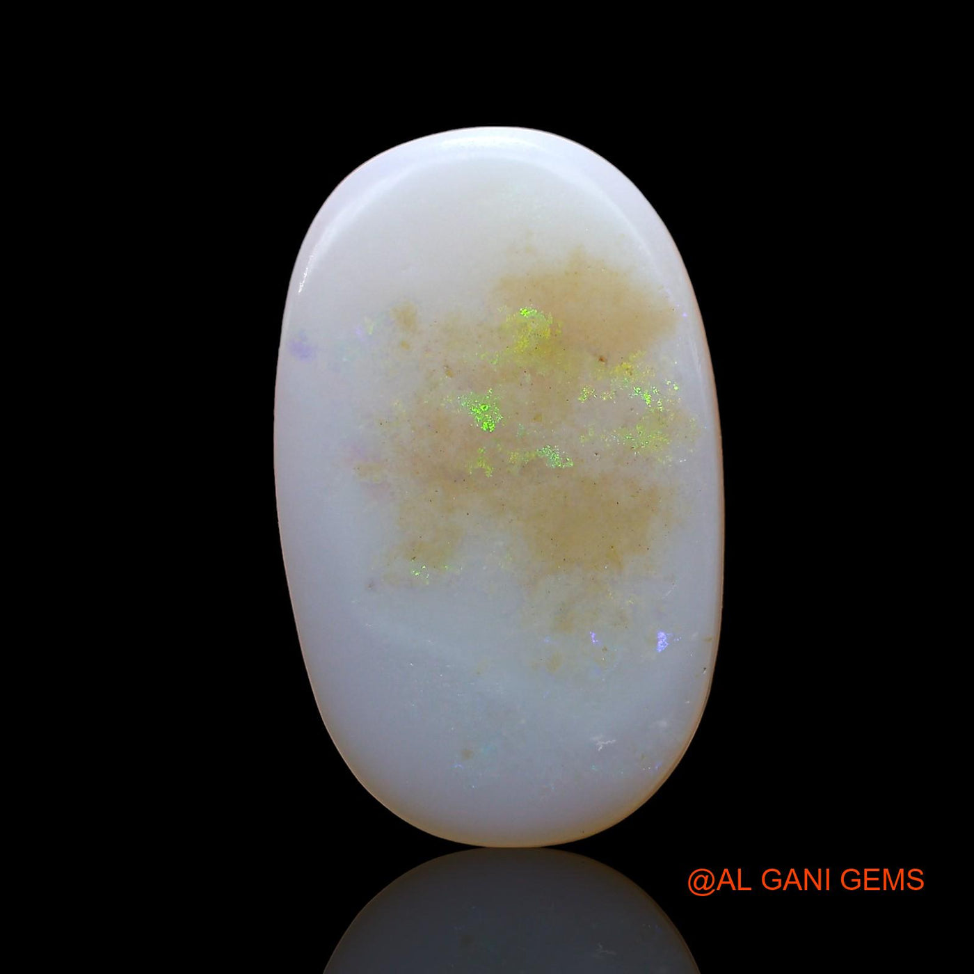 5.00 Cts Natural Australian Fire Opal Loose Gemstone Oval Cabochon 19x12x3 mm AD-402