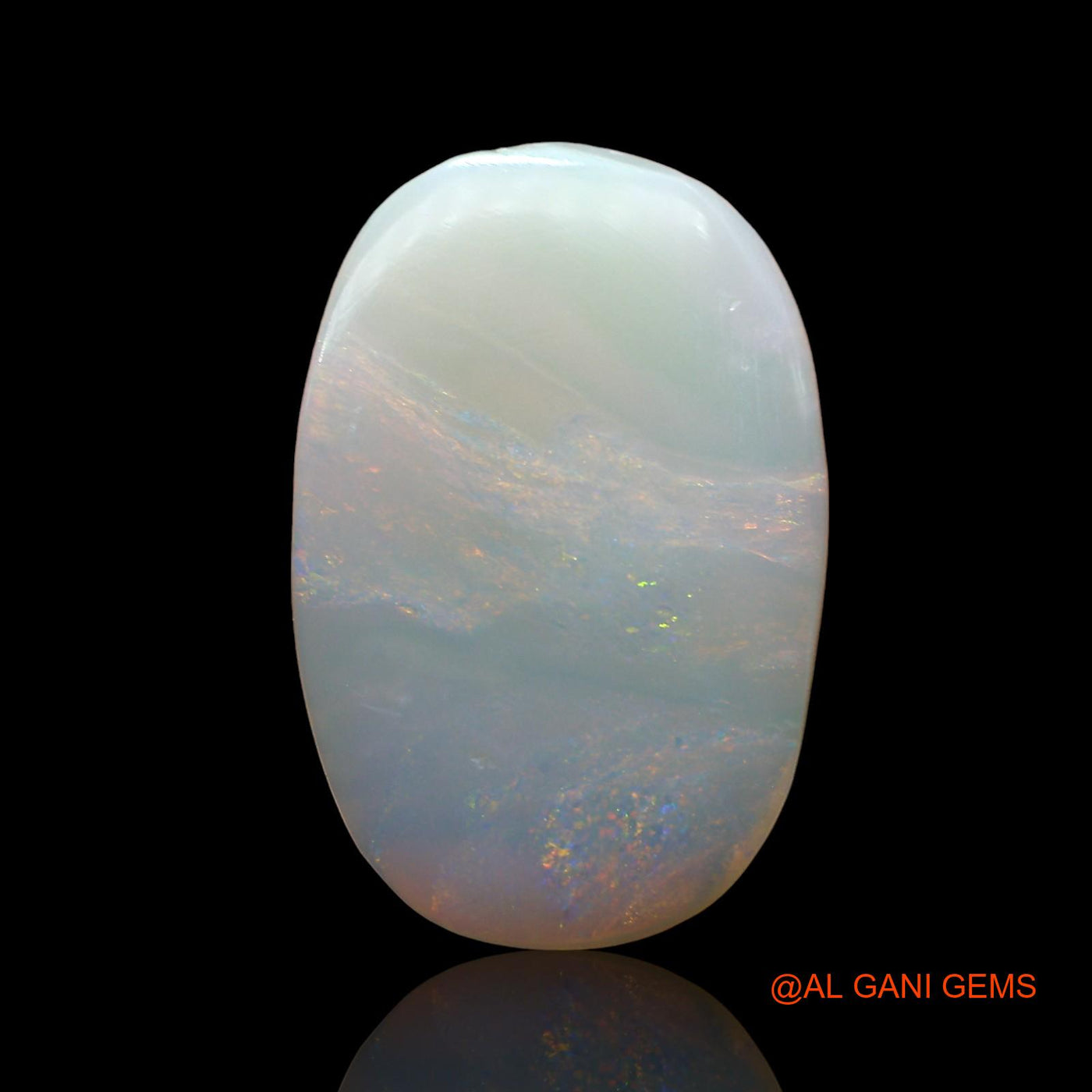 4.00 Cts Natural Australian Fire Opal Loose Gemstone Oval Cabochon 19x12x2 mm AD-403