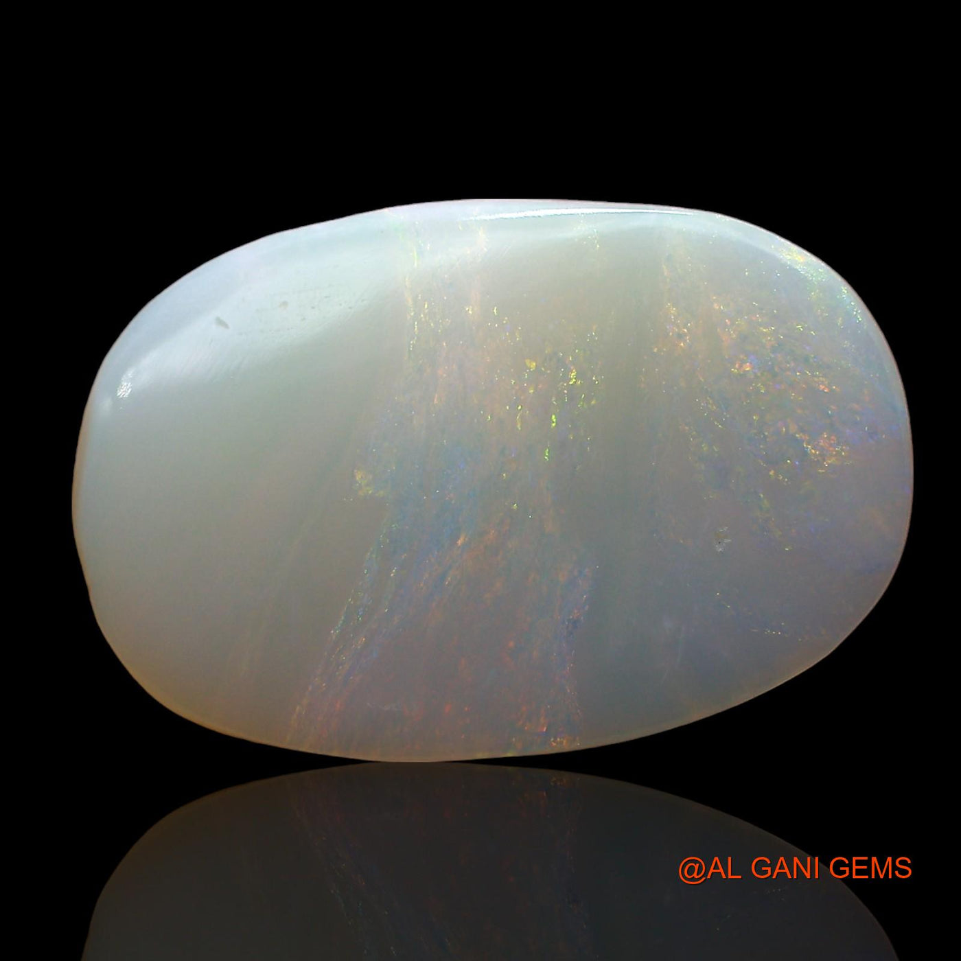 4.00 Cts Natural Australian Fire Opal Loose Gemstone Oval Cabochon 19x12x2 mm AD-403