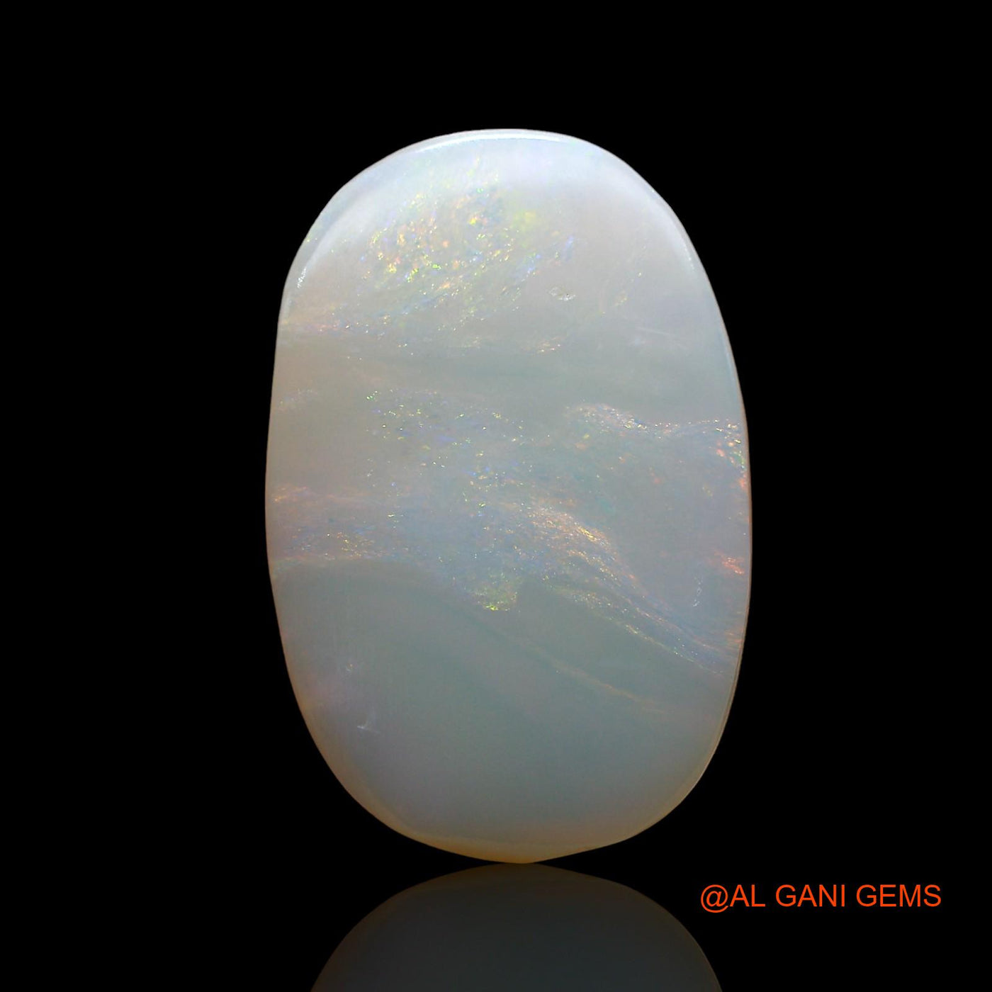 4.00 Cts Natural Australian Fire Opal Loose Gemstone Oval Cabochon 19x12x2 mm AD-403
