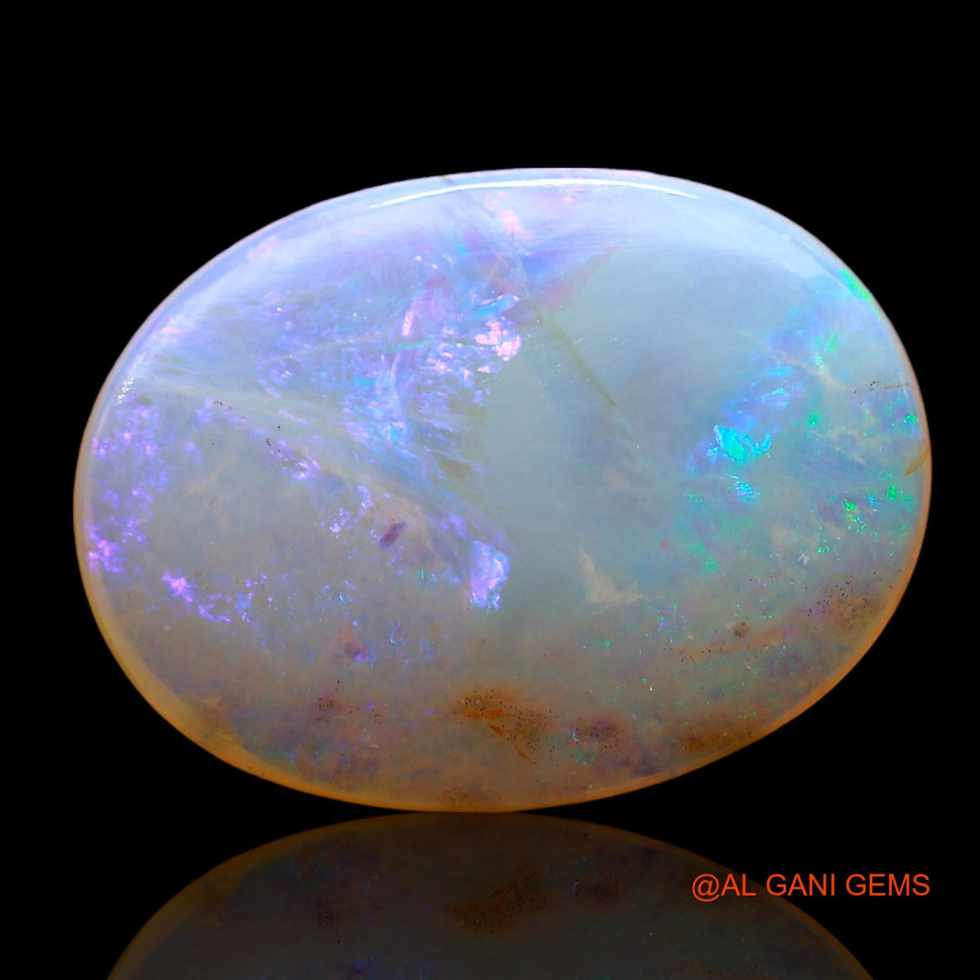 5.00 Cts Natural Australian Fire Opal Loose Gemstone Oval Cabochon 17x13x3 mm AD-405