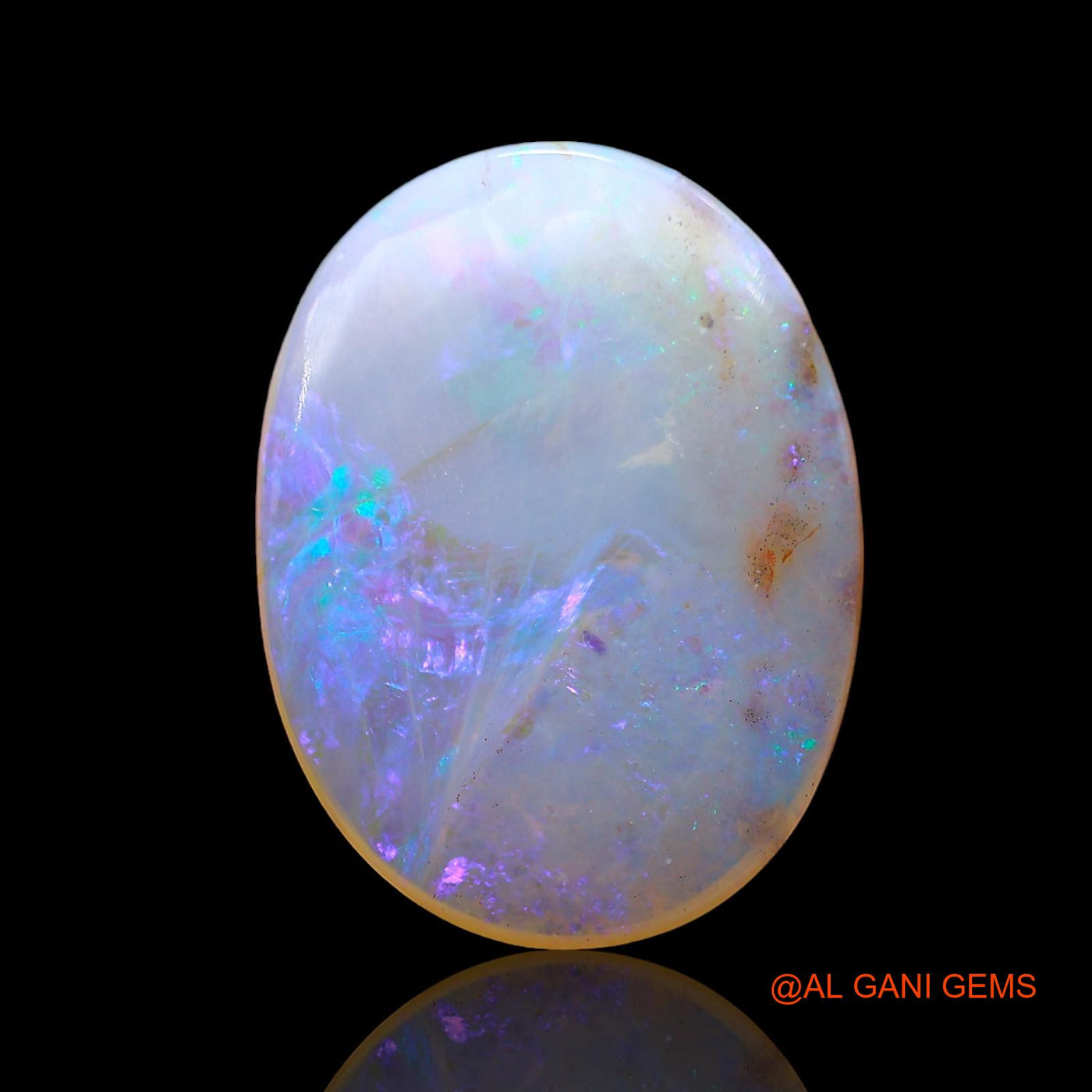 5.00 Cts Natural Australian Fire Opal Loose Gemstone Oval Cabochon 17x13x3 mm AD-405