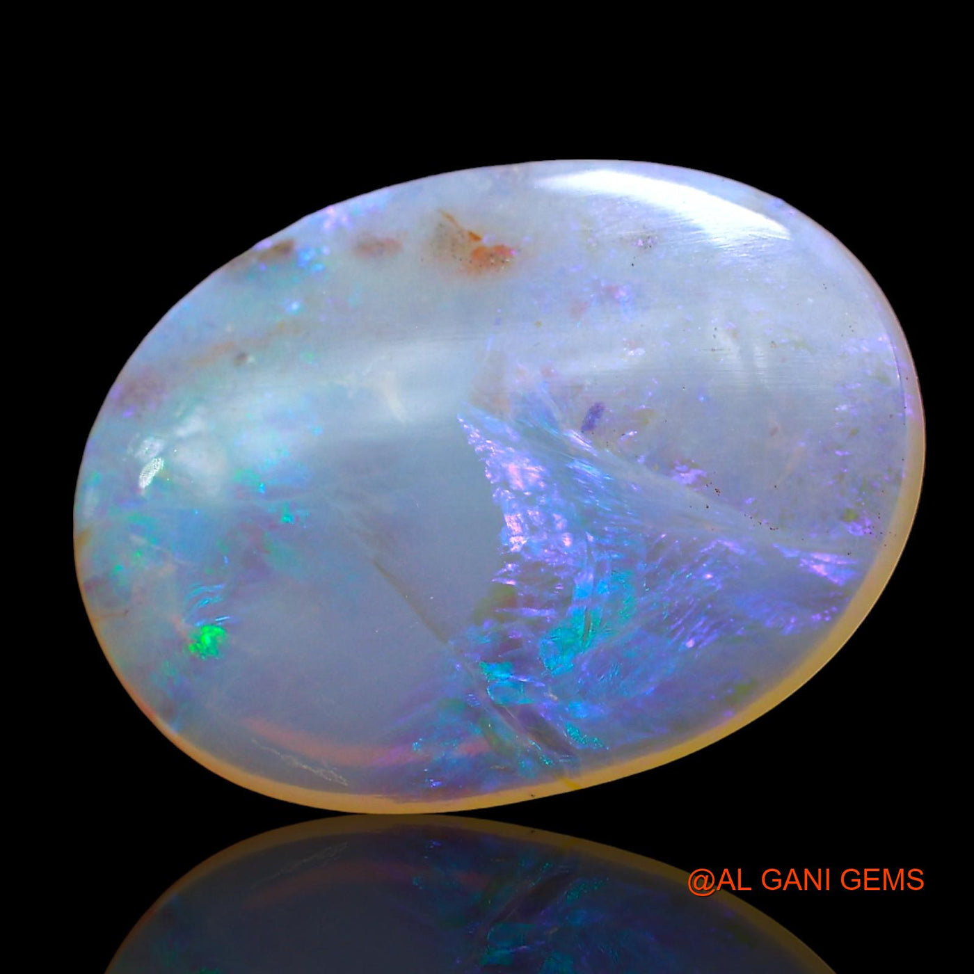 5.00 Cts Natural Australian Fire Opal Loose Gemstone Oval Cabochon 17x13x3 mm AD-405