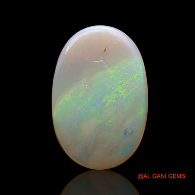 3.00 Cts Unheated Australian Fire Opal Loose Gemstone Oval Cabochon Natural 18x12x2 mm AD-406