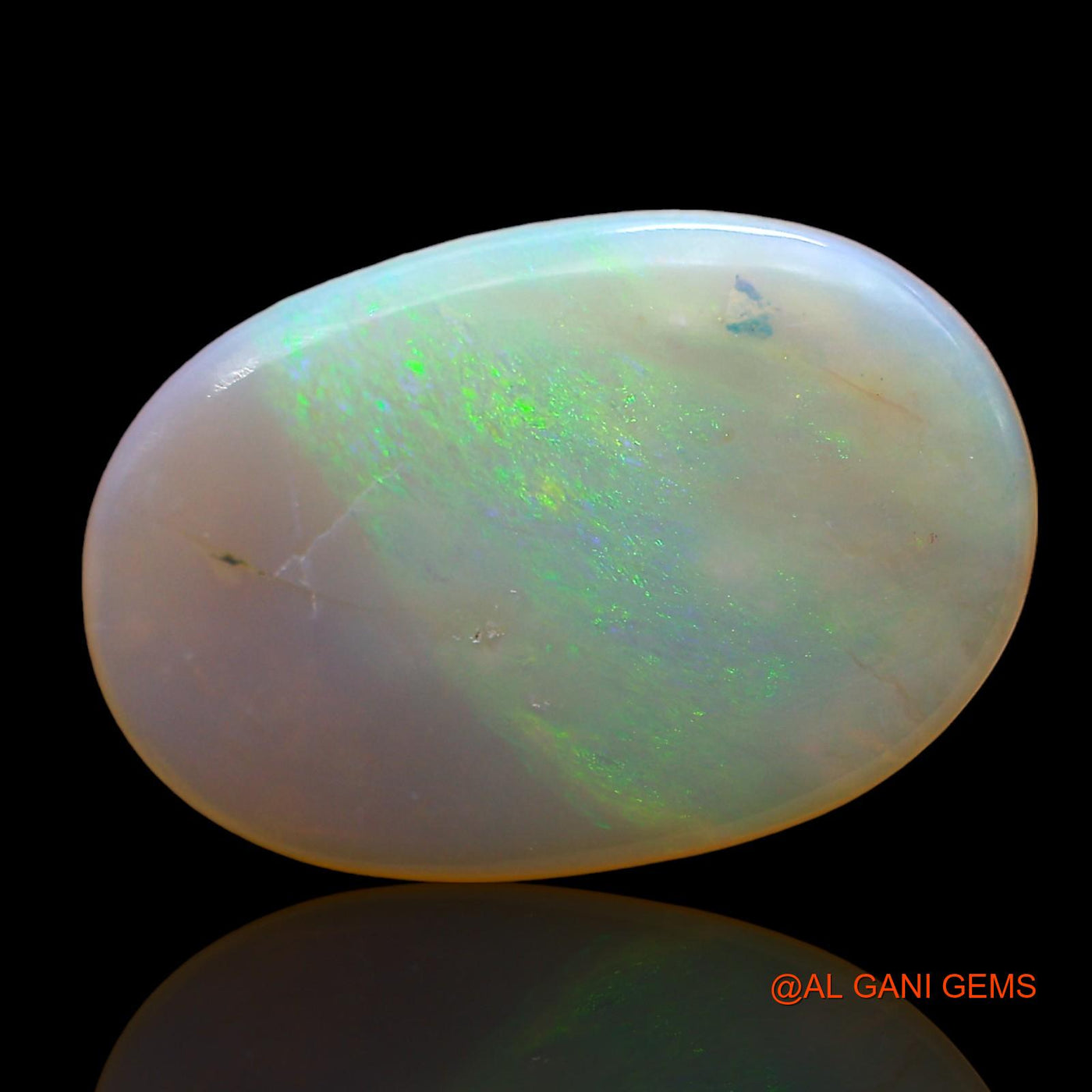 3.00 Cts Unheated Australian Fire Opal Loose Gemstone Oval Cabochon Natural 18x12x2 mm AD-406