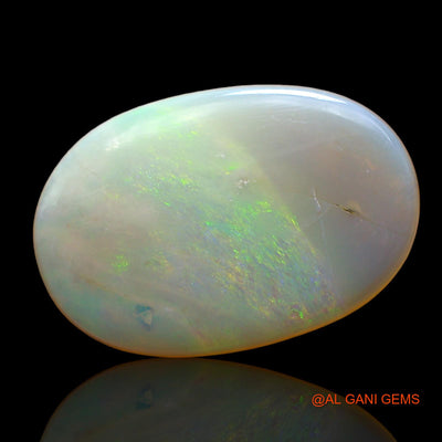 3.00 Cts Unheated Australian Fire Opal Loose Gemstone Oval Cabochon Natural 18x12x2 mm AD-406
