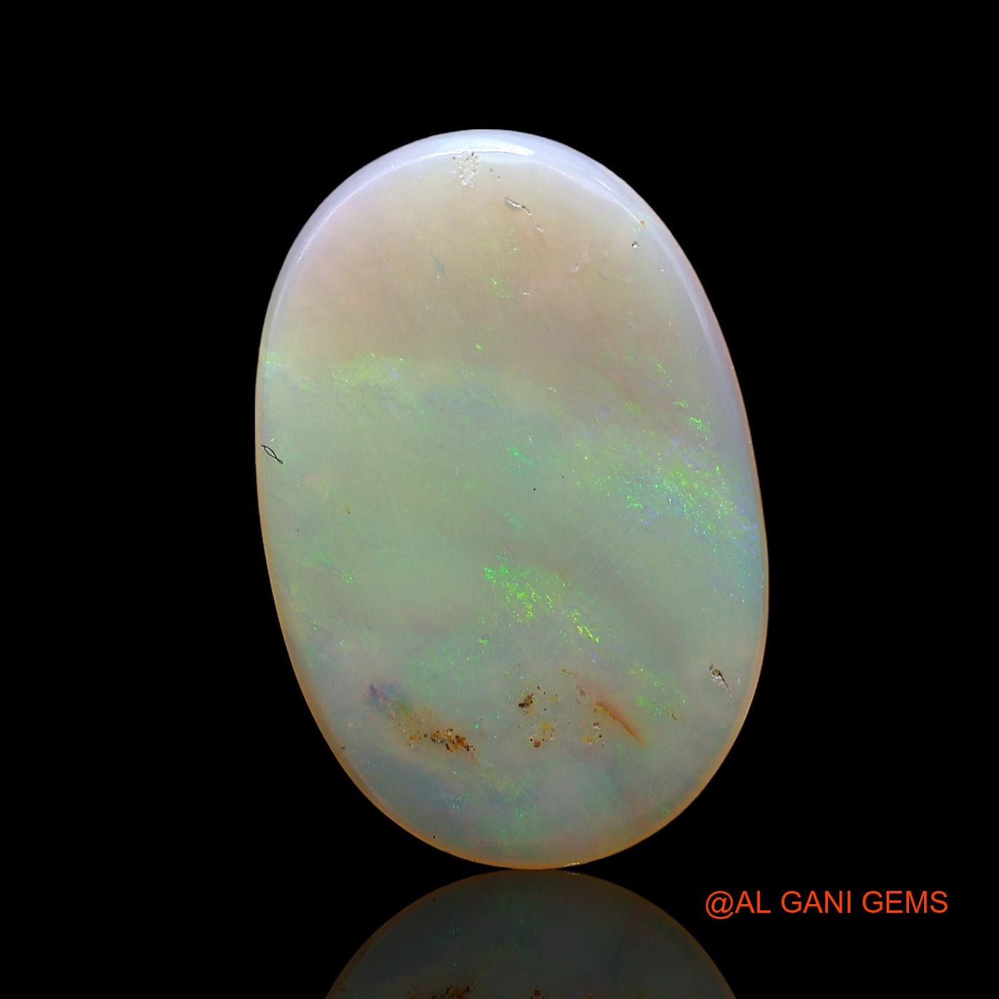 3.00 Cts Unheated Australian Fire Opal Loose Gemstone Oval Cabochon Natural 18x12x2 mm AD-406