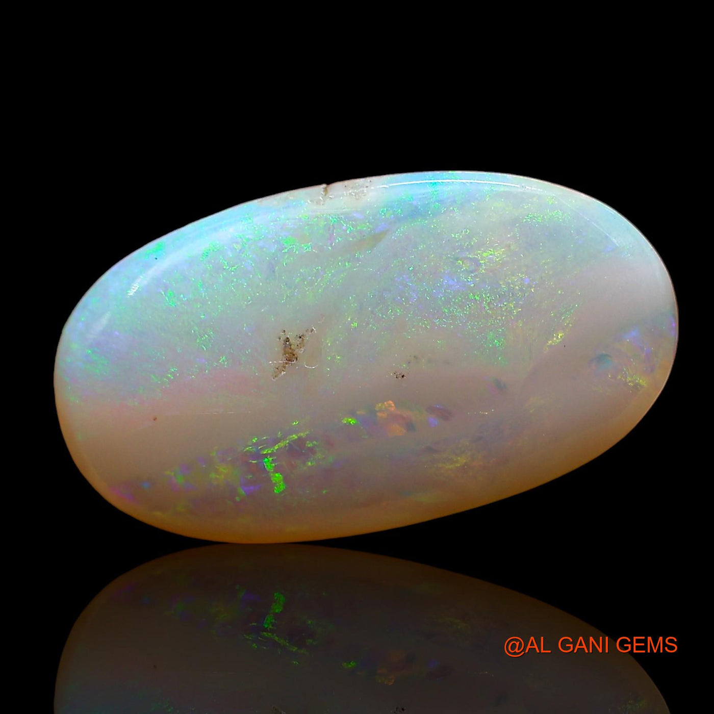 Natural Fire Opal Gemstone 6.00 Cts Loose Oval Cabochon From Australia 18x10x5 mm AD-407