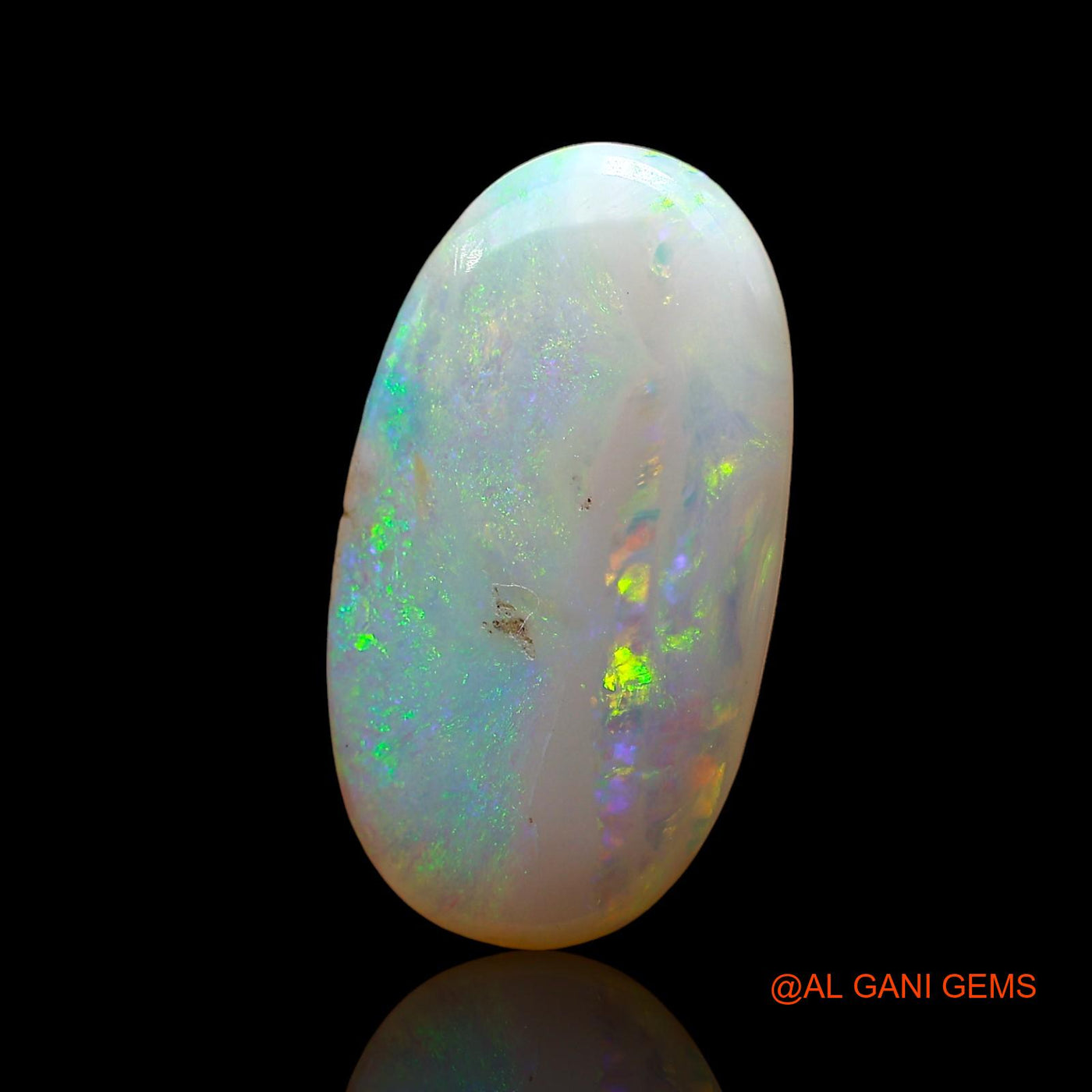 Natural Fire Opal Gemstone 6.00 Cts Loose Oval Cabochon From Australia 18x10x5 mm AD-407