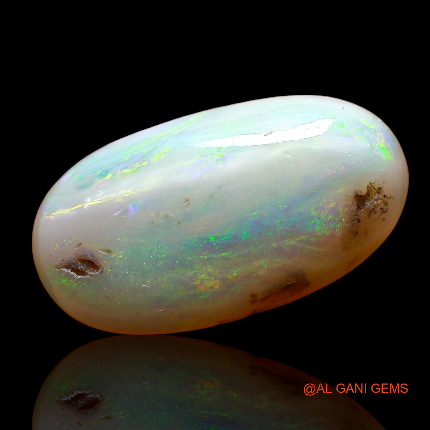 Natural Fire Opal Gemstone 6.00 Cts Loose Oval Cabochon From Australia 18x10x5 mm AD-407