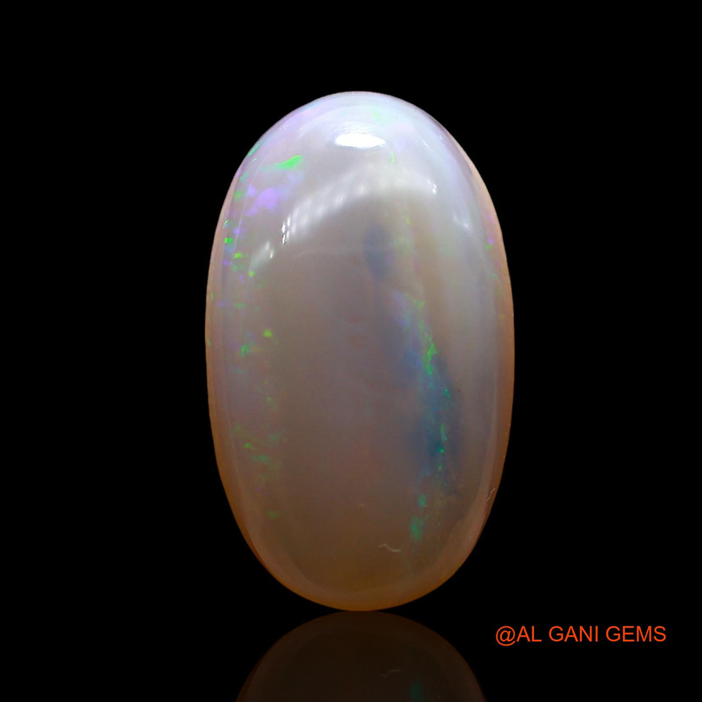 Natural Untreated Fire Opal Loose Gemstone Oval Cabochon From Australia 7.00 Cts 18x10x5 mm AD-408