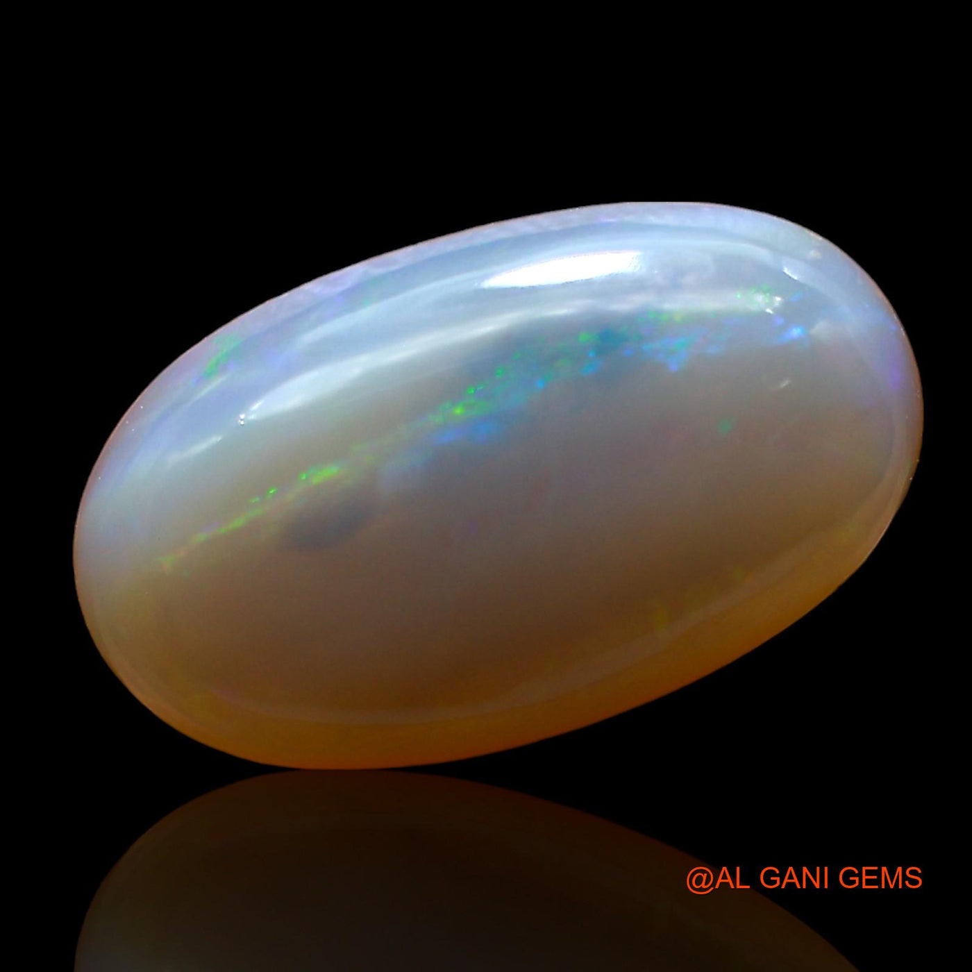 Natural Untreated Fire Opal Loose Gemstone Oval Cabochon From Australia 7.00 Cts 18x10x5 mm AD-408