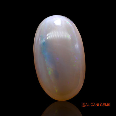 Natural Untreated Fire Opal Loose Gemstone Oval Cabochon From Australia 7.00 Cts 18x10x5 mm AD-408