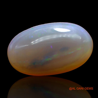 Natural Untreated Fire Opal Loose Gemstone Oval Cabochon From Australia 7.00 Cts 18x10x5 mm AD-408