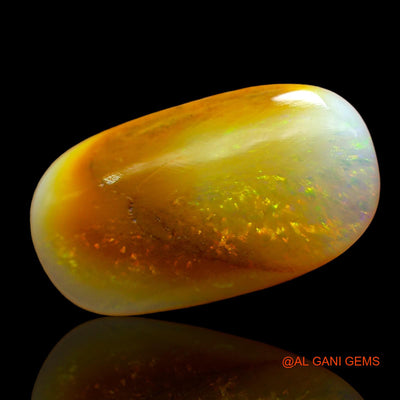 4.00 Cts Natural Australian Fire Opal Loose Gemstone Oval Cabochon 18x10x3 mm AD-409