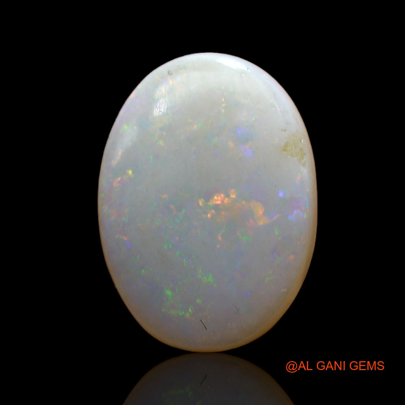 3.00 Cts Natural Australian Fire Opal Loose Gemstone Oval Cabochon 15x11x3 mm AD-40