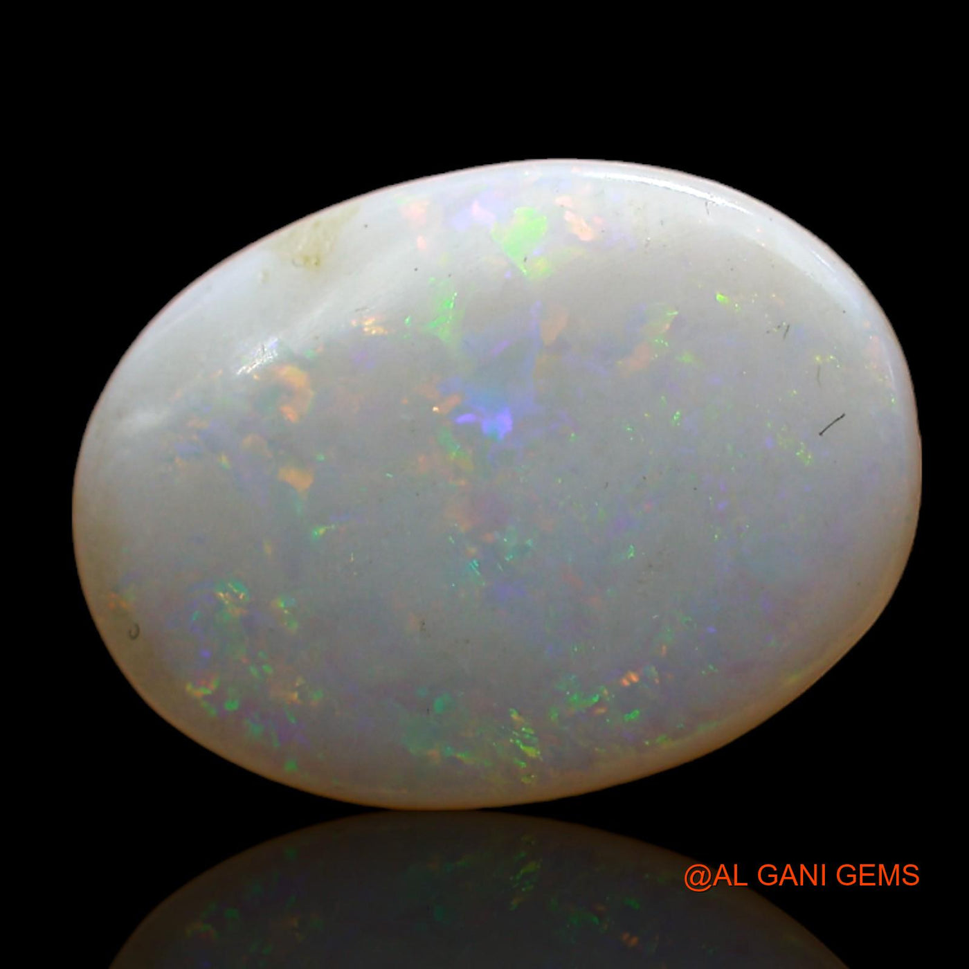 3.00 Cts Natural Australian Fire Opal Loose Gemstone Oval Cabochon 15x11x3 mm AD-40