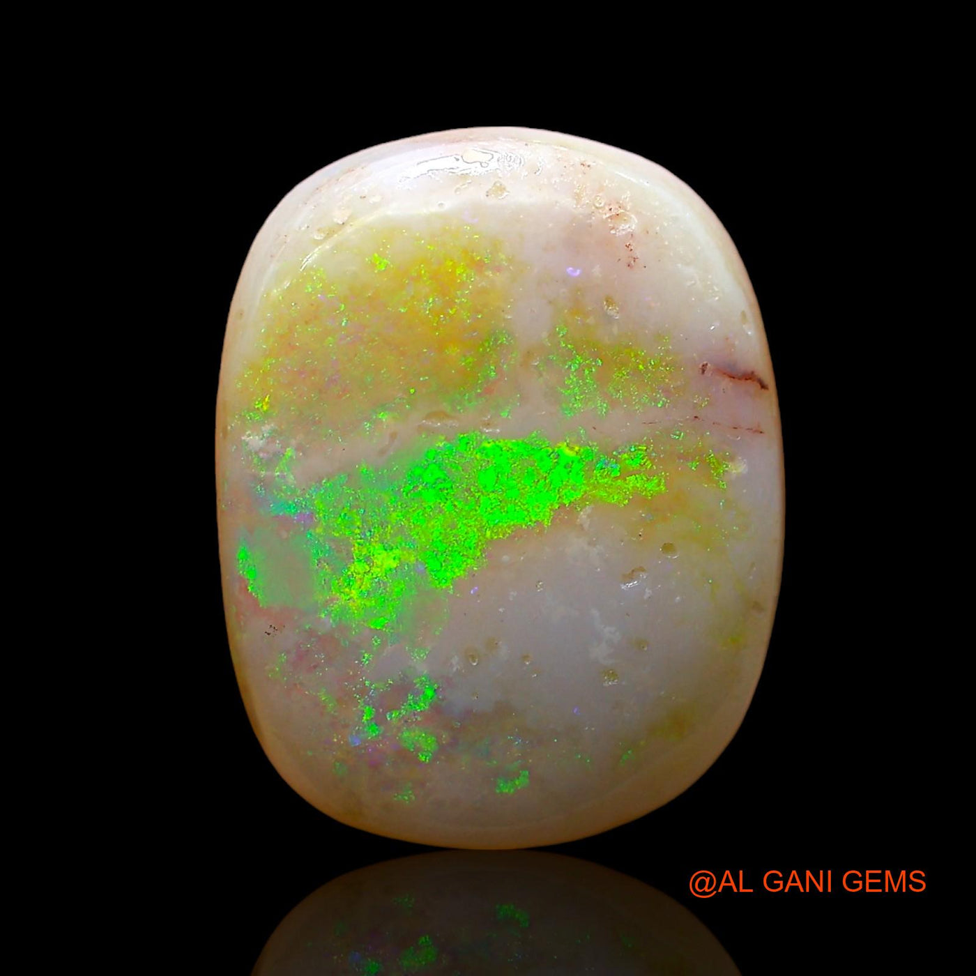 6.00 Cts Natural Australian Fire Opal Loose Gemstone Oval Cabochon 16x12x4 mm AD-410