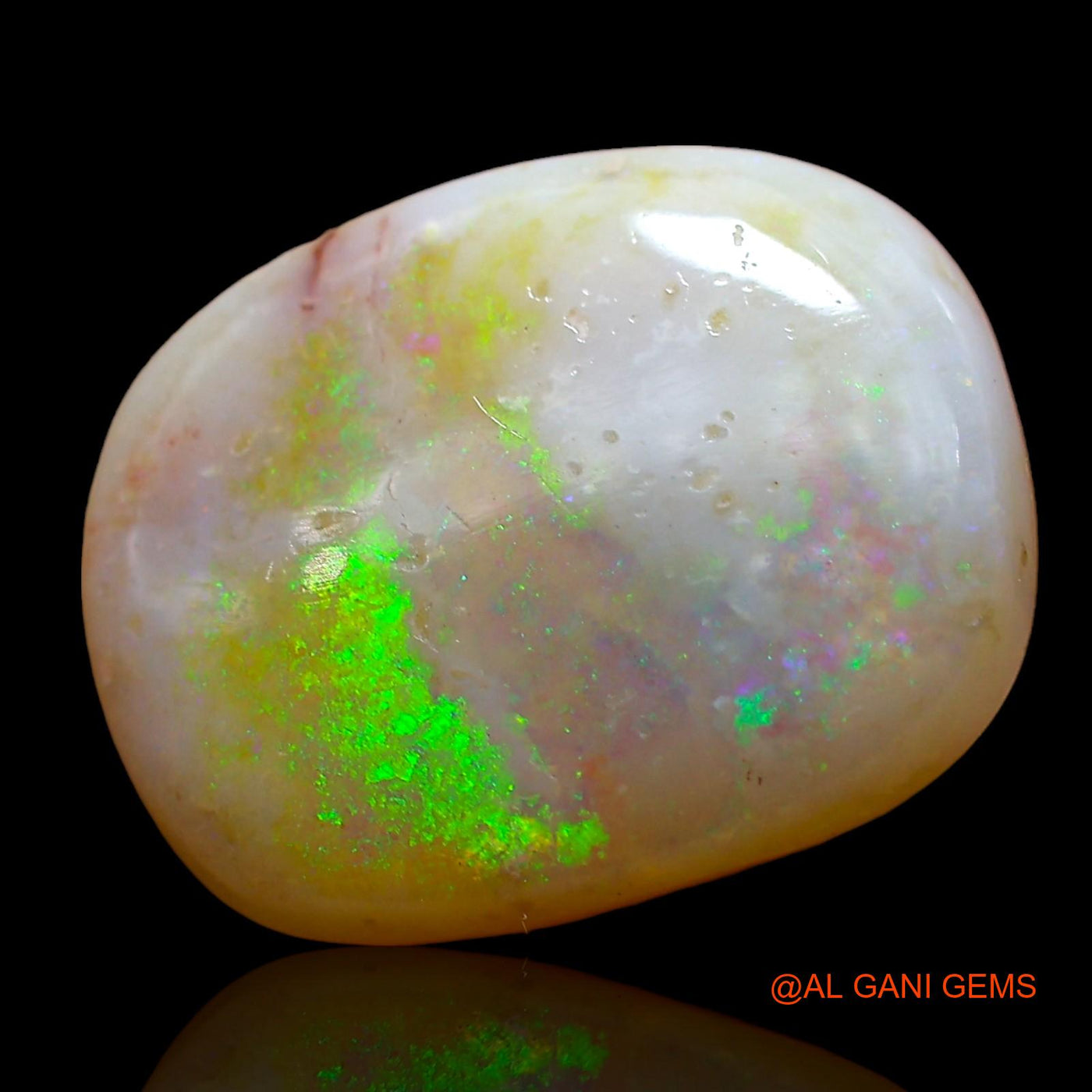 6.00 Cts Natural Australian Fire Opal Loose Gemstone Oval Cabochon 16x12x4 mm AD-410