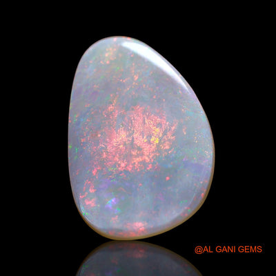 2.00 Cts Natural Australian Fire Opal Loose Gemstone Fancy Cabochon 18x12x1 mm AD-411