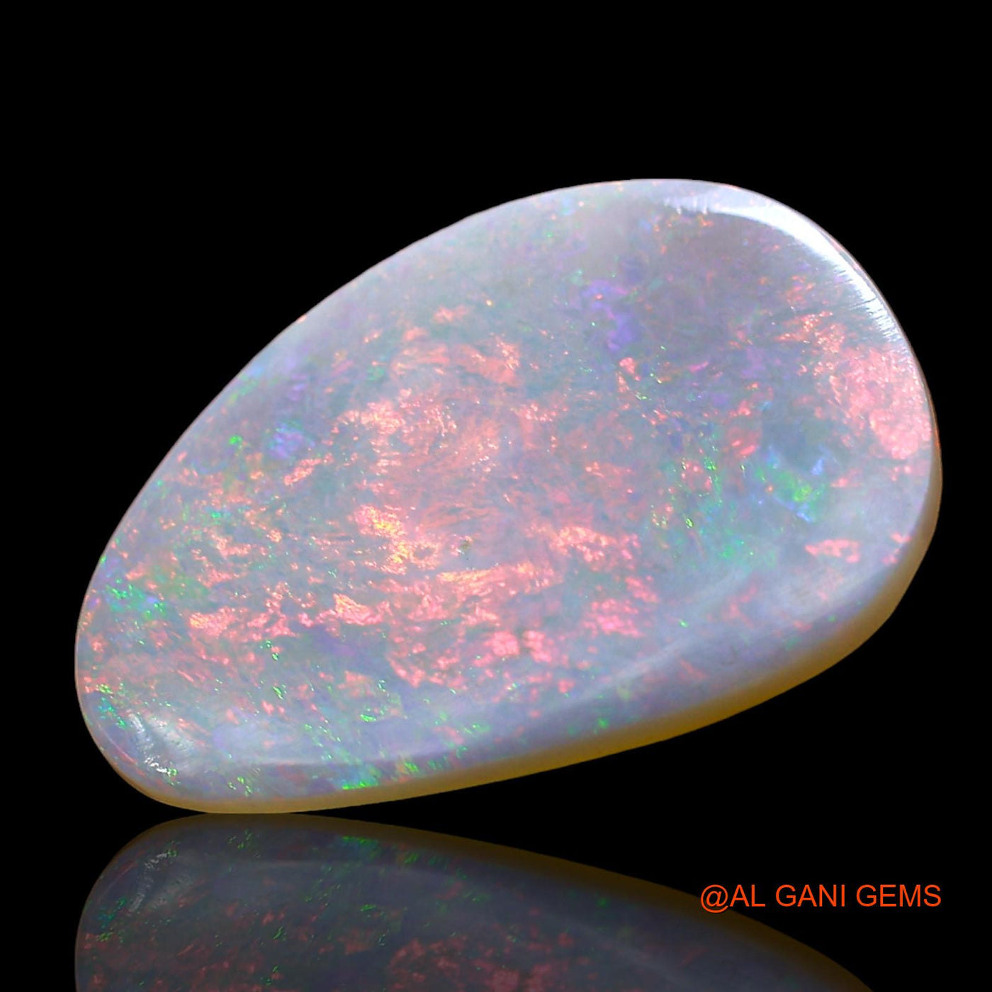 2.00 Cts Natural Australian Fire Opal Loose Gemstone Fancy Cabochon 18x12x1 mm AD-411