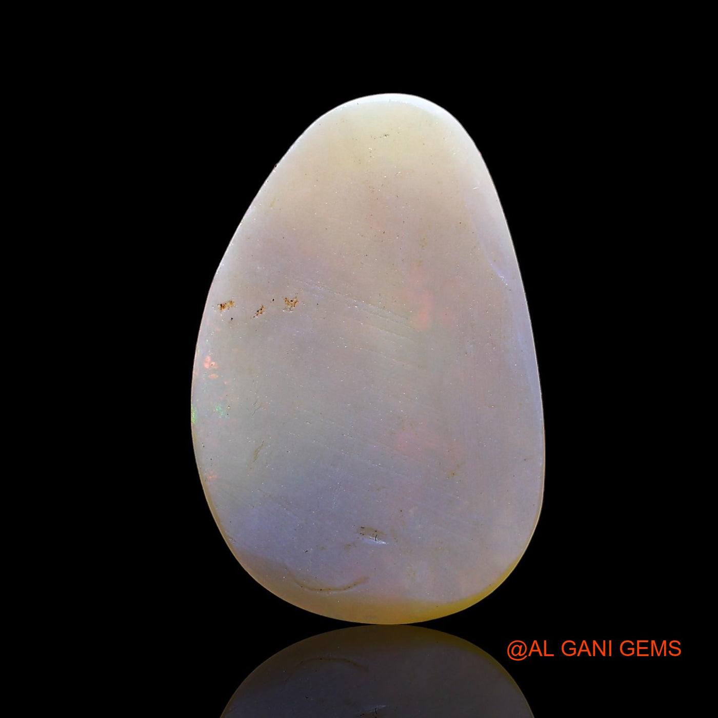 2.00 Cts Natural Australian Fire Opal Loose Gemstone Fancy Cabochon 18x12x1 mm AD-411
