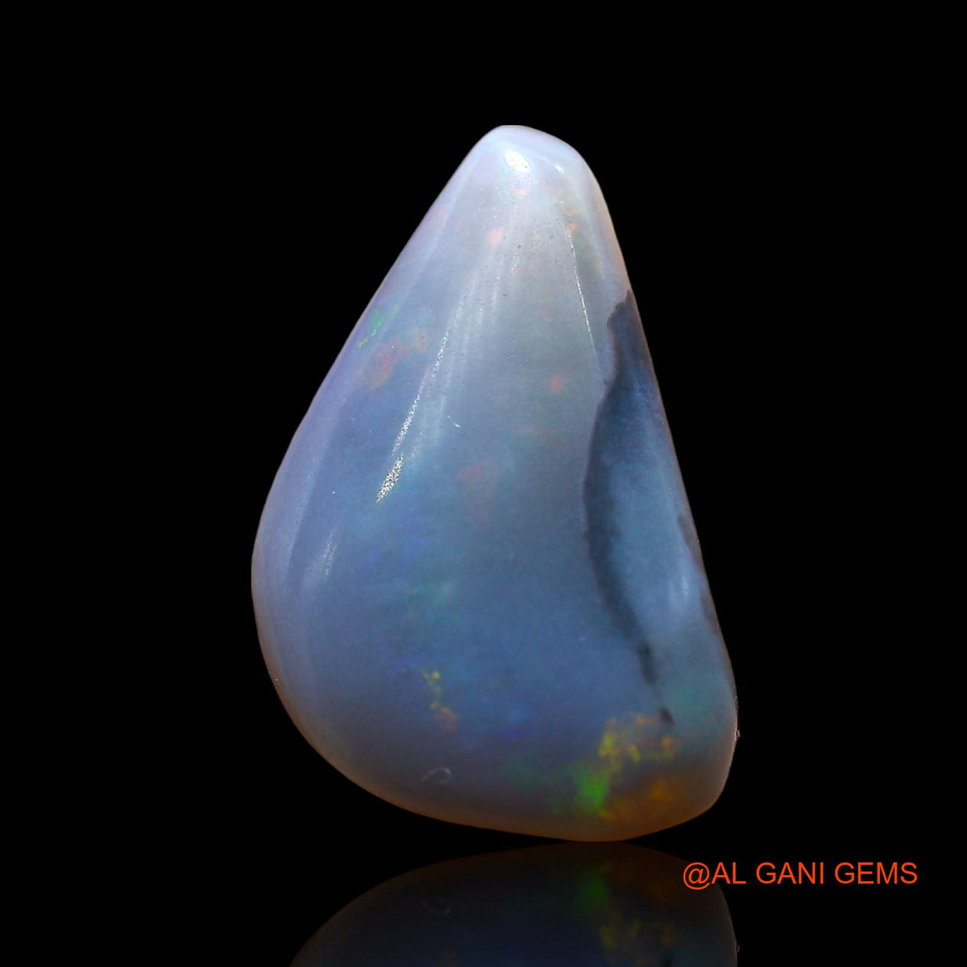 5.00 Cts Natural Australian Fire Opal Loose Gemstone Fancy Cabochon 18x11x3 mm AD-412