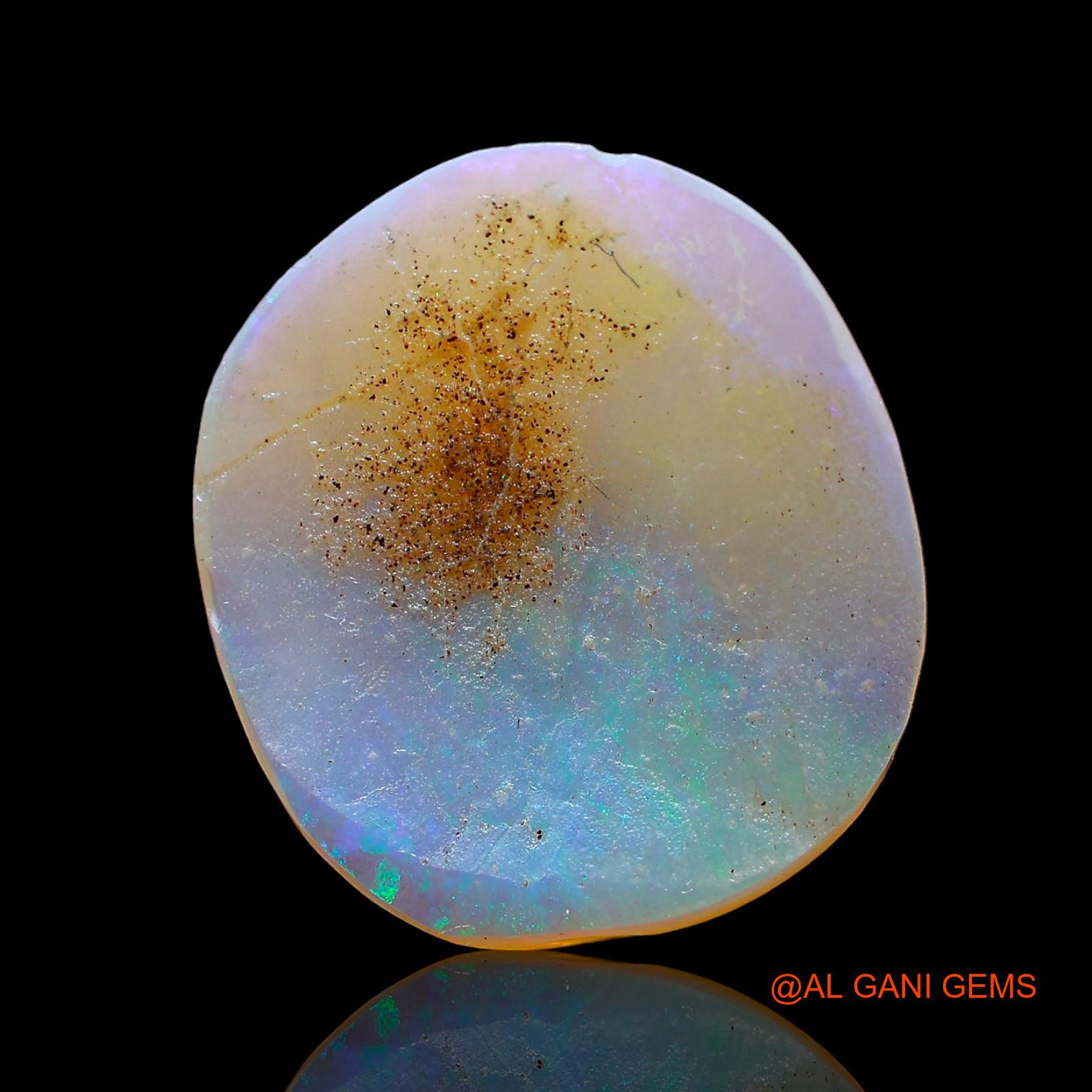 3.00 Cts Natural Australian Fire Opal Loose Gemstone Oval Cabochon 16x14x2 mm AD-413
