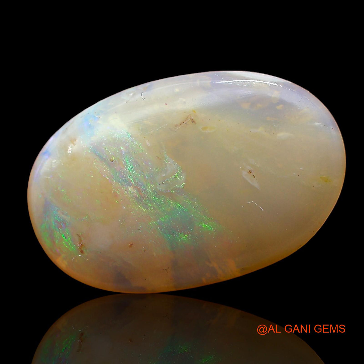 4.00 Cts Natural Australian Fire Opal Loose Gemstone Oval Cabochon 17x11x3 mm AD-416