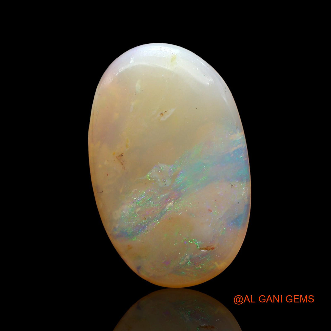 4.00 Cts Natural Australian Fire Opal Loose Gemstone Oval Cabochon 17x11x3 mm AD-416
