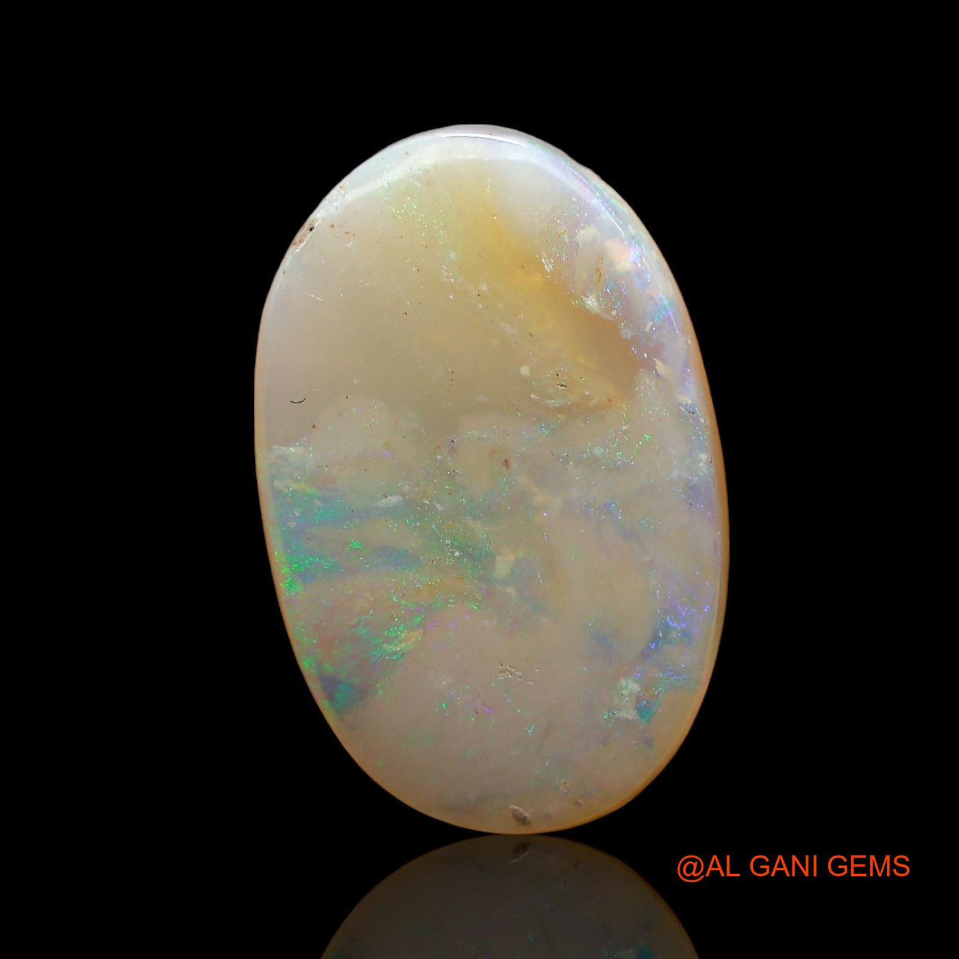 4.00 Cts Natural Australian Fire Opal Loose Gemstone Oval Cabochon 17x11x3 mm AD-416