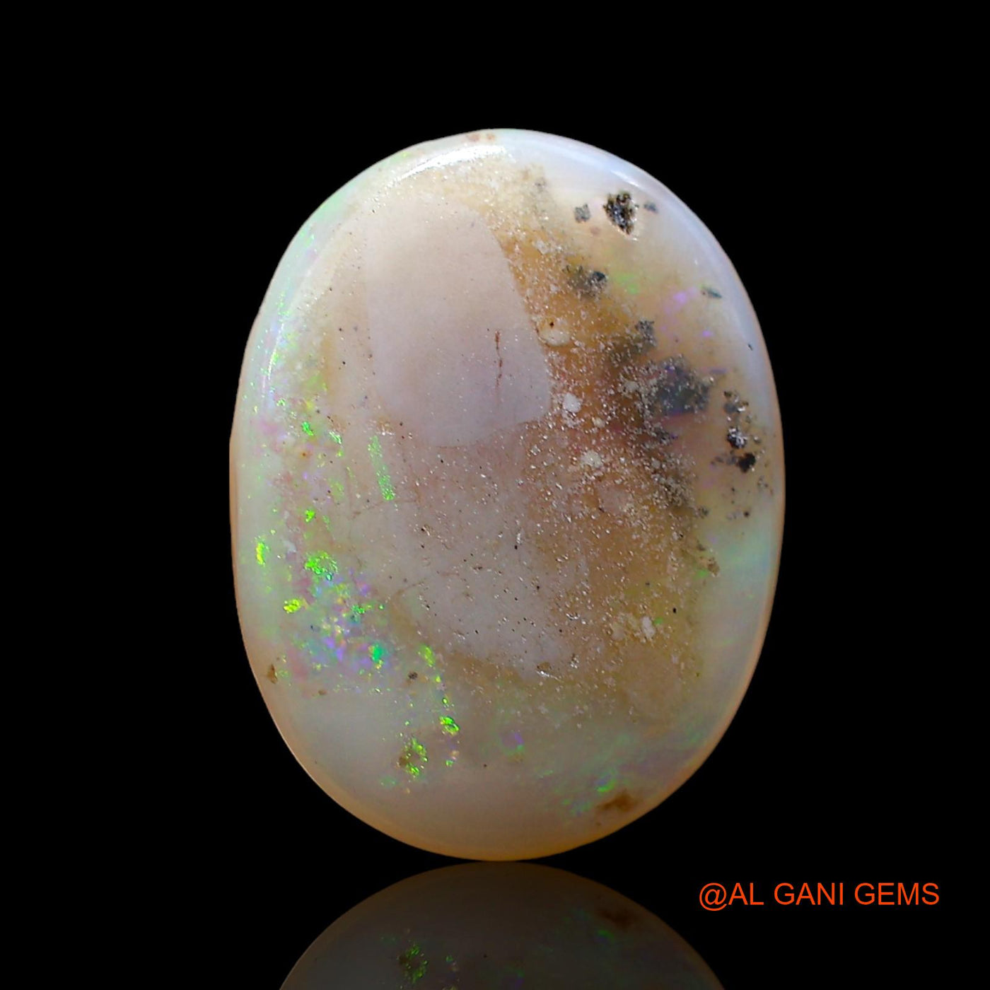 5.00 Cts Natural Australian Fire Opal Loose Gemstone Oval Cabochon 16x12x4 mm AD-417