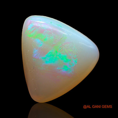 Natural Fire Opal Gemstone 6.00 Cts Loose Trillion Cabochon From Australia 14x13x5 mm AD-418